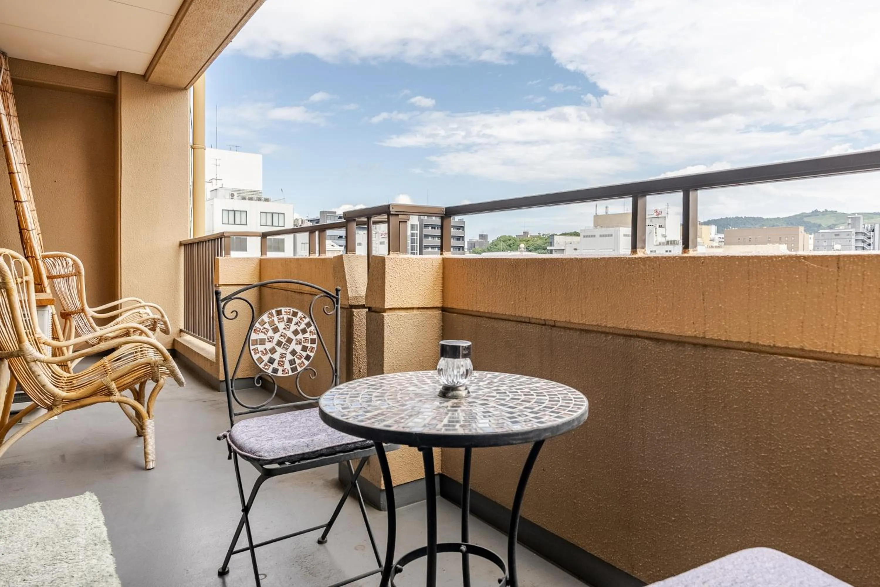 Balcony/Terrace in Residence Ferie Nara station