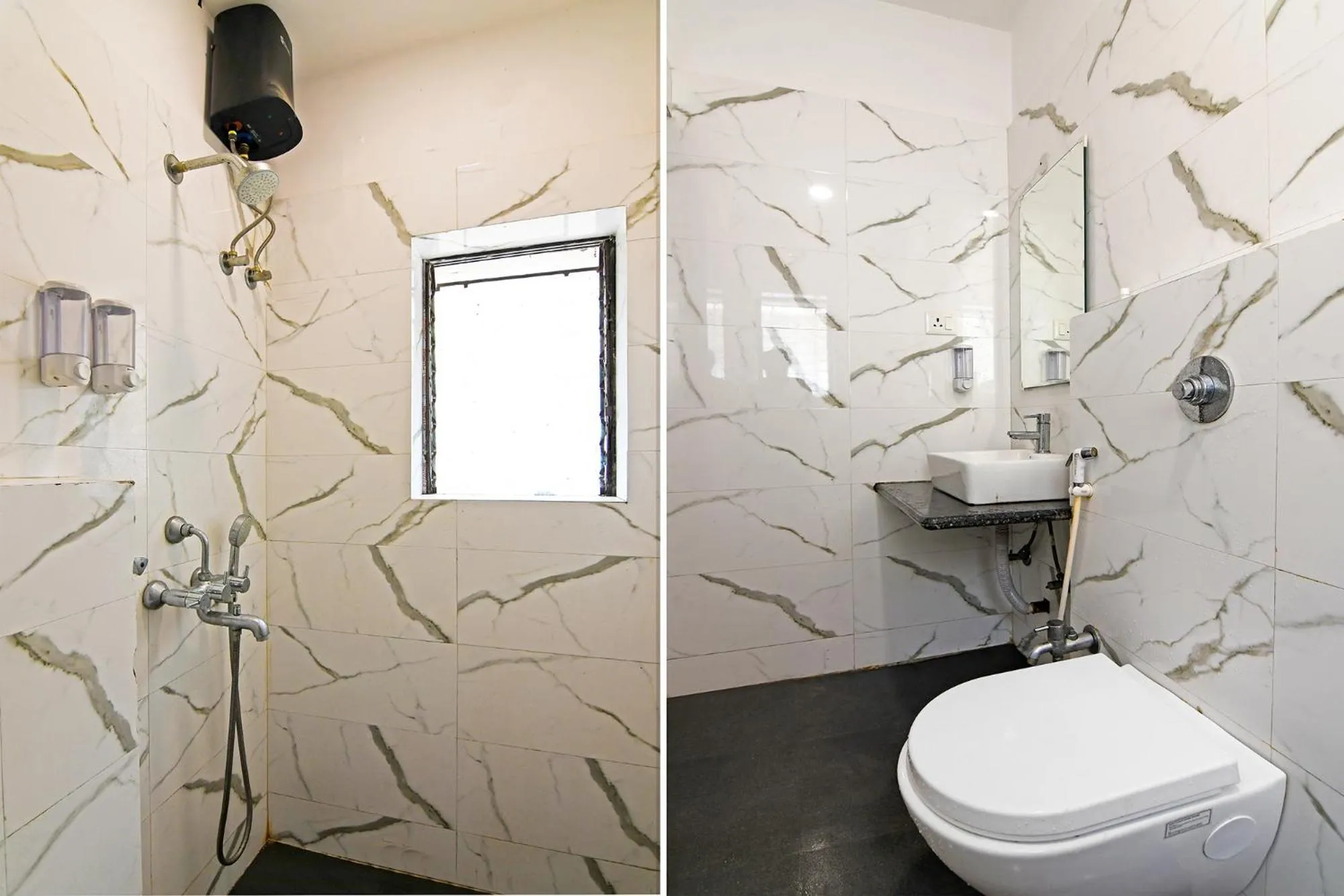 Bathroom in FabHotel Dak Plaza - Nr Axis Mall