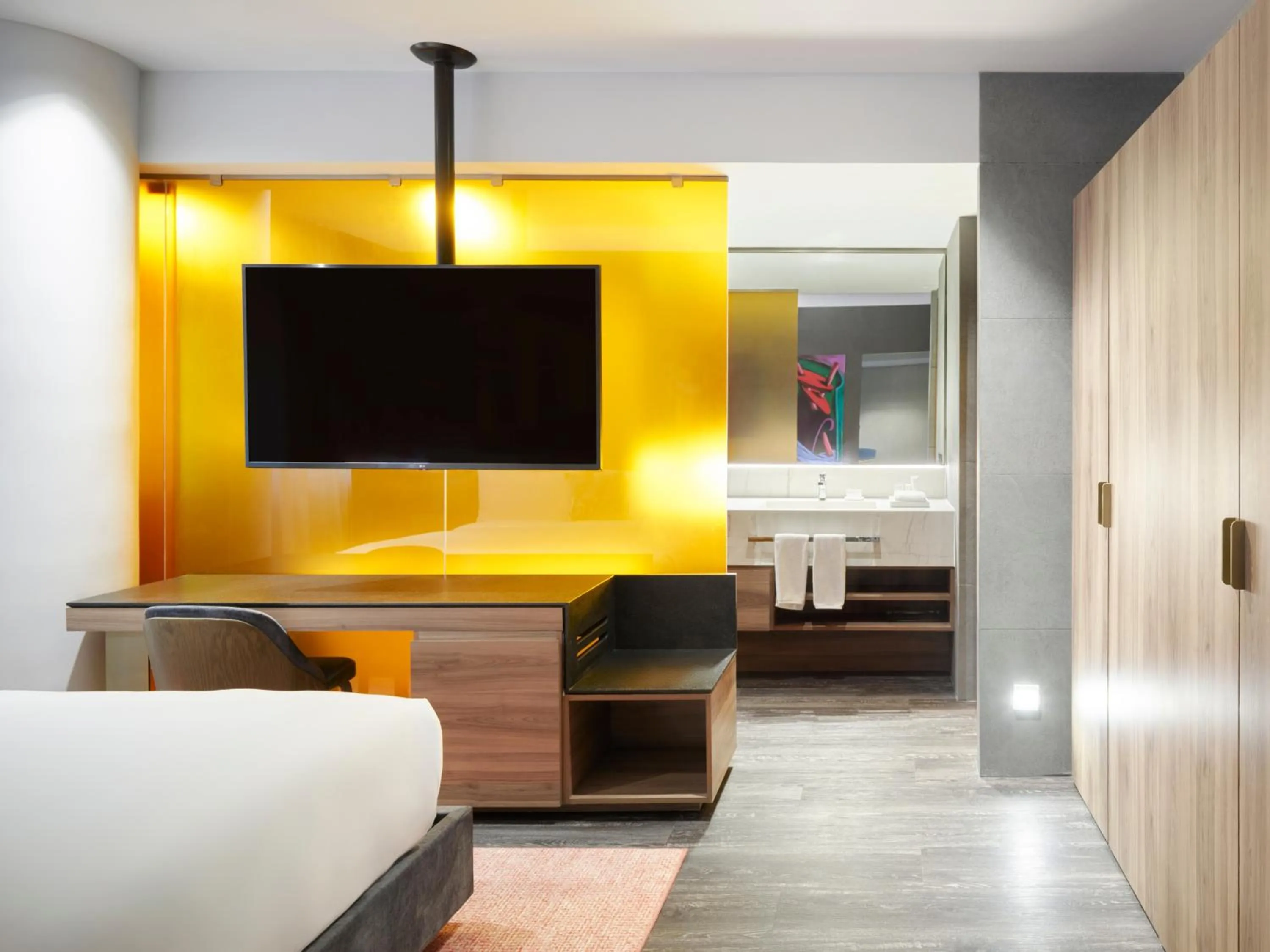 Bed in Mondrian Mexico City Condesa