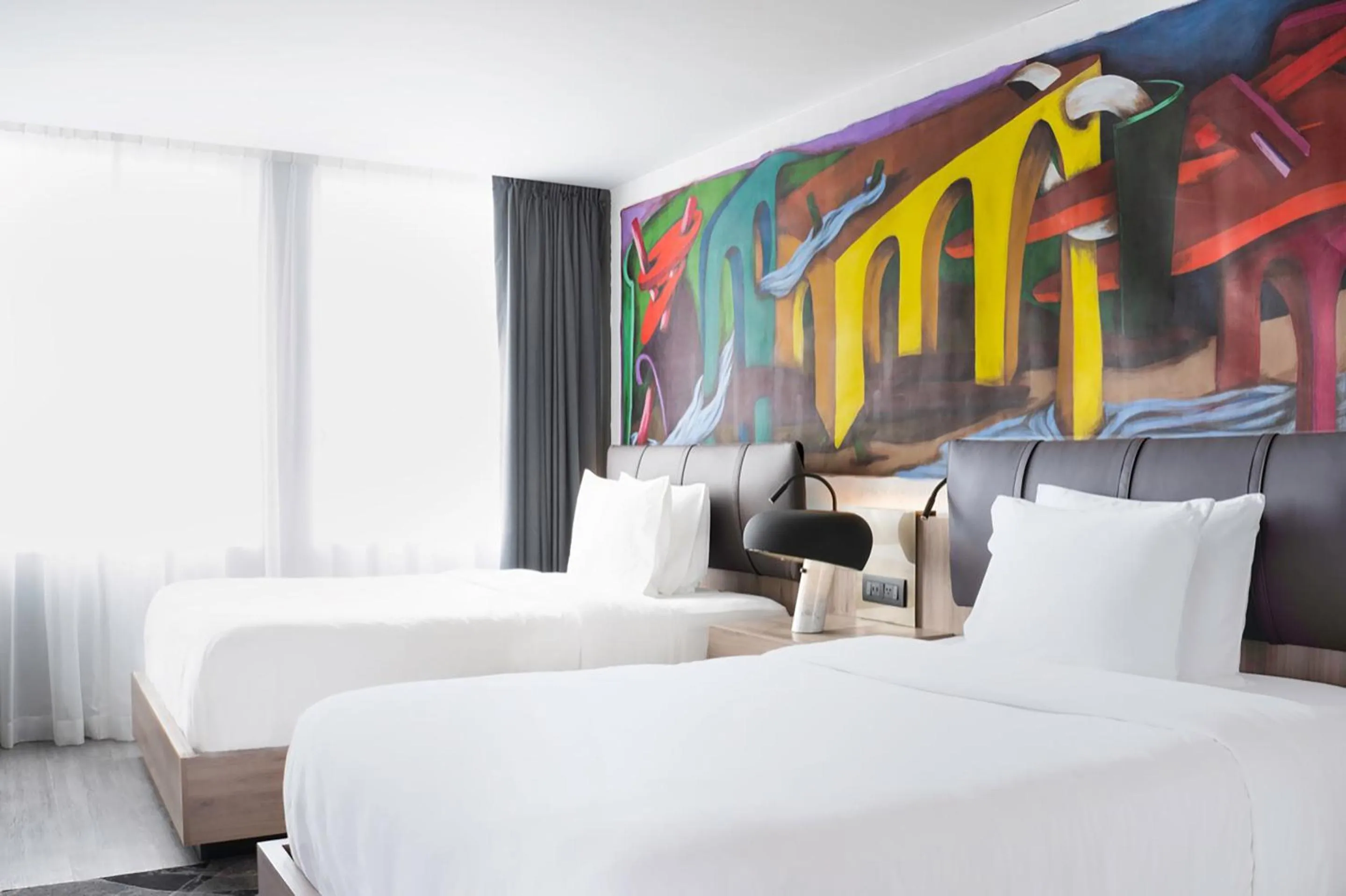 Bed in Mondrian Mexico City Condesa