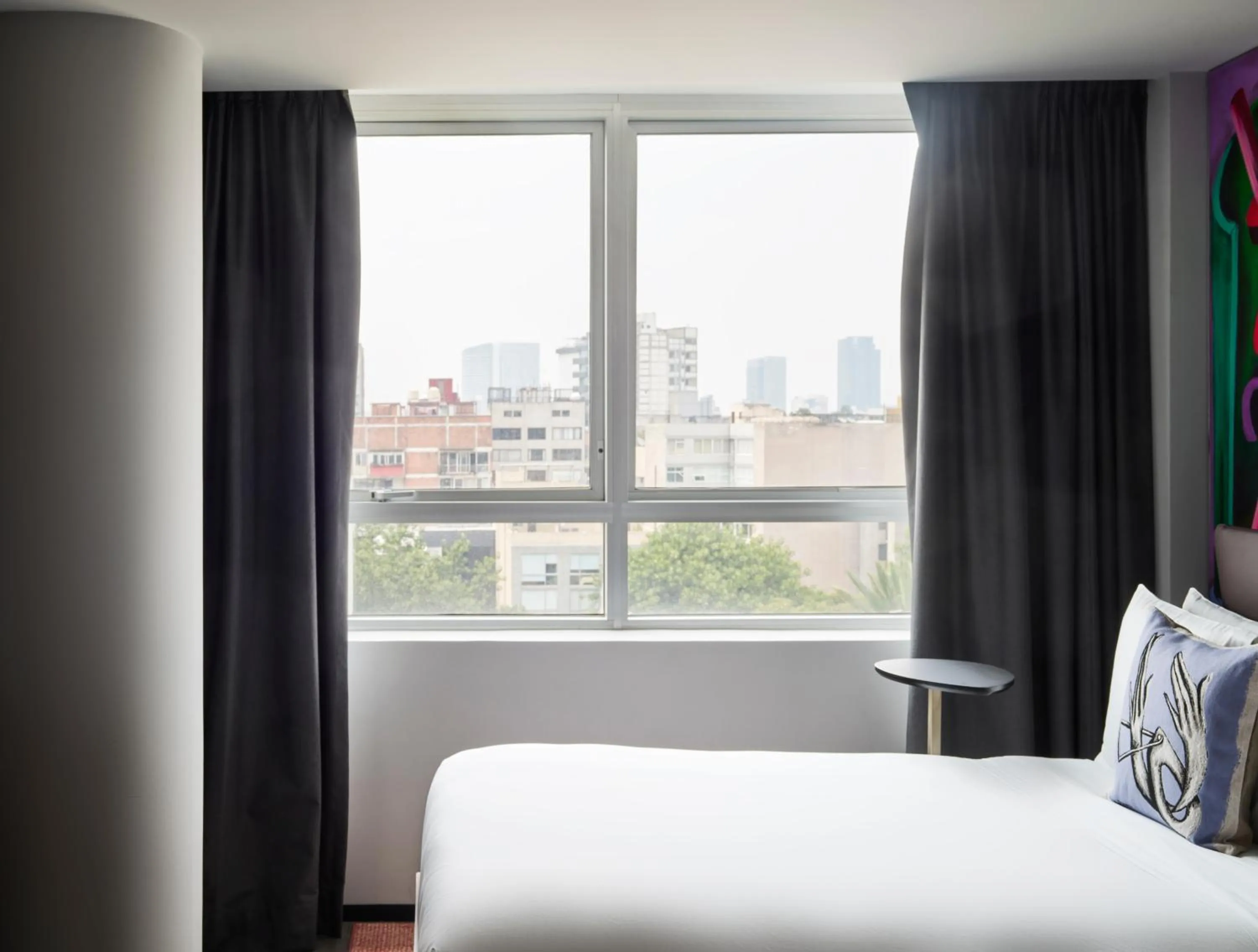 Bed in Mondrian Mexico City Condesa