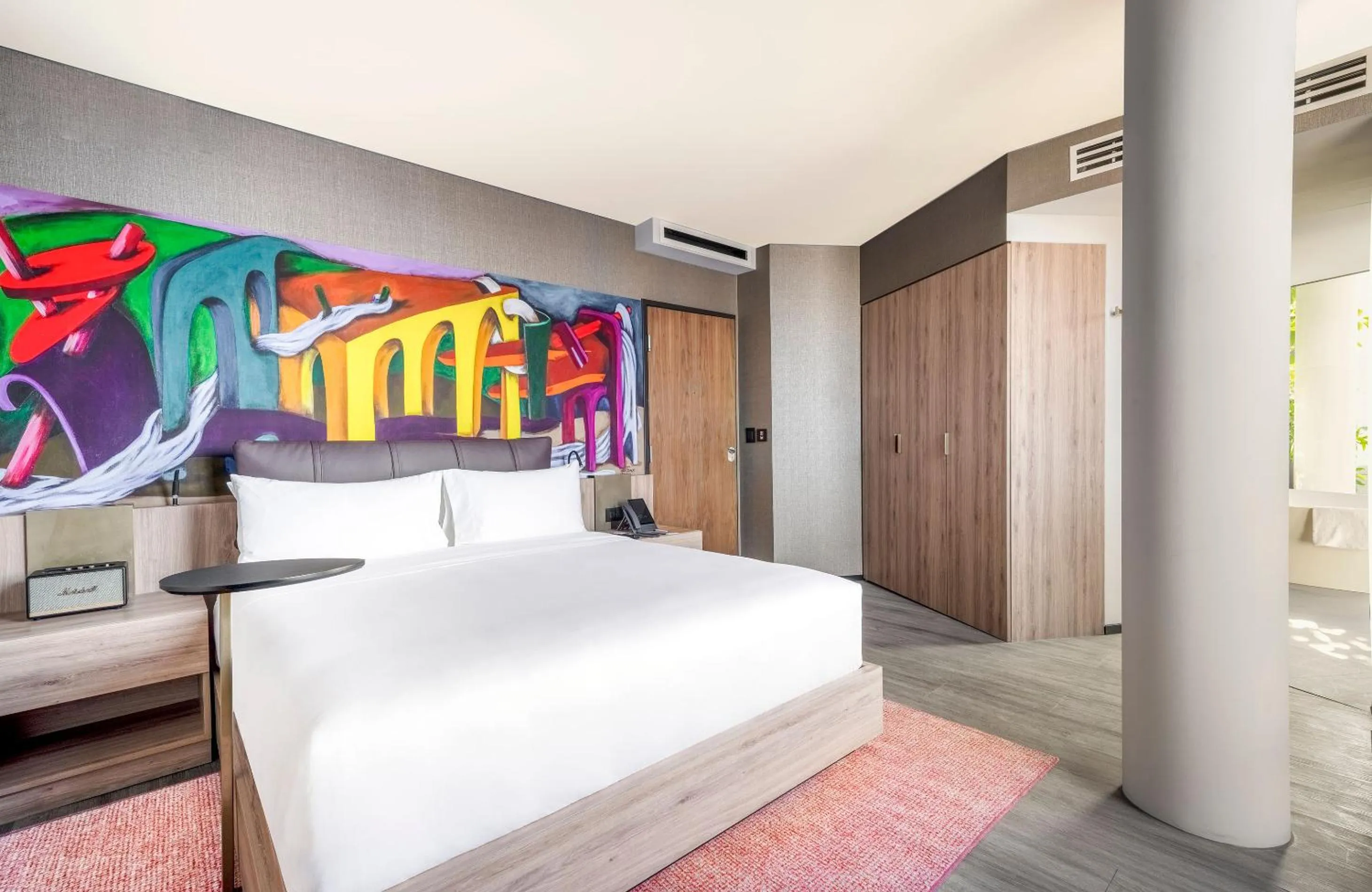 Bed in Mondrian Mexico City Condesa