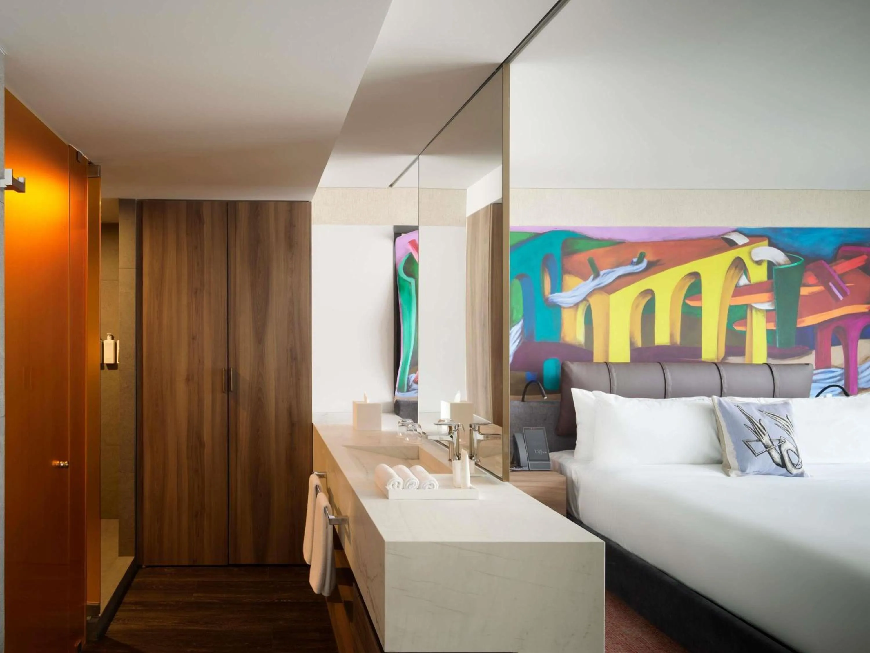 Bedroom, Bed in Mondrian Mexico City Condesa