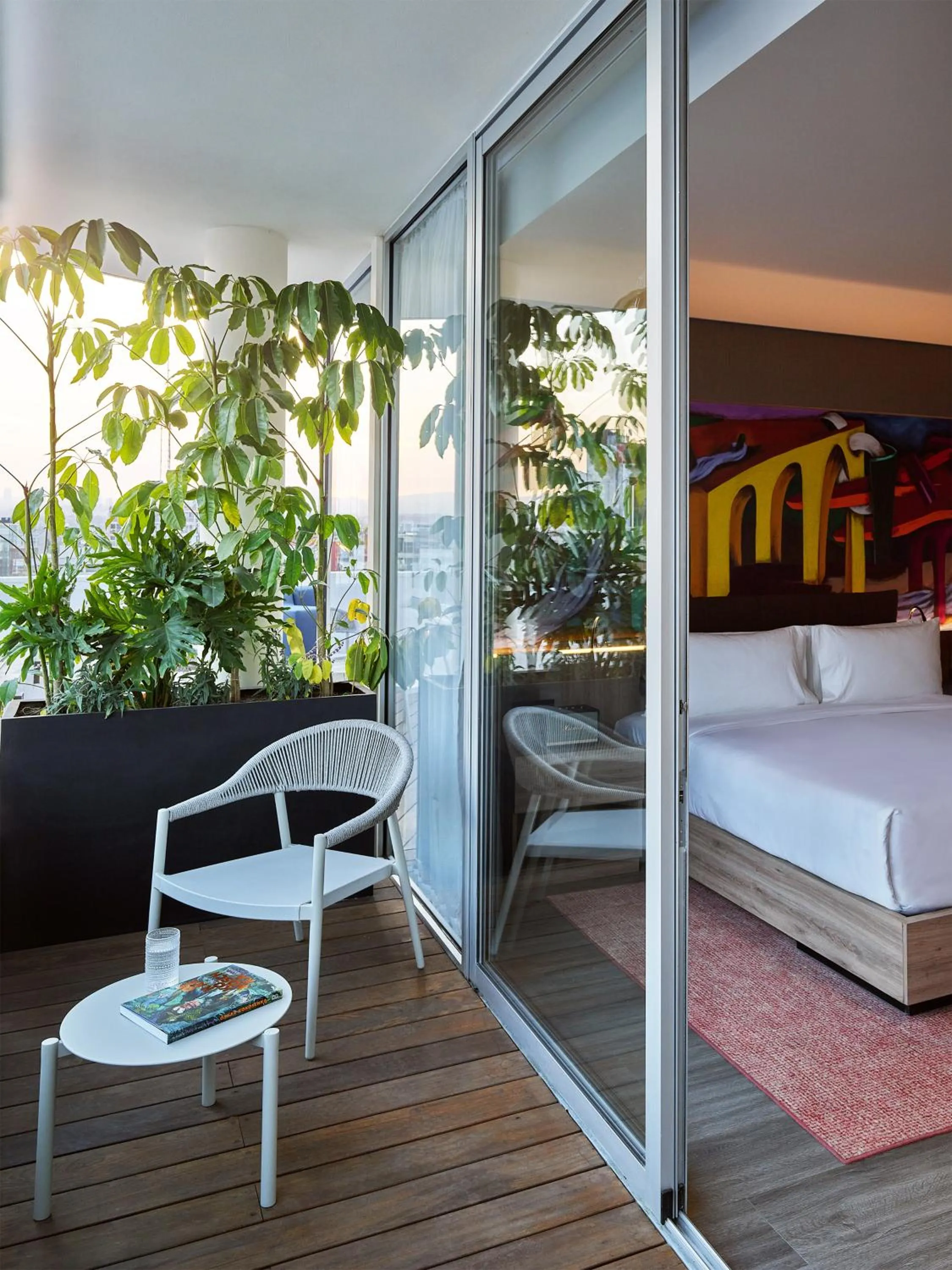 Bed in Mondrian Mexico City Condesa