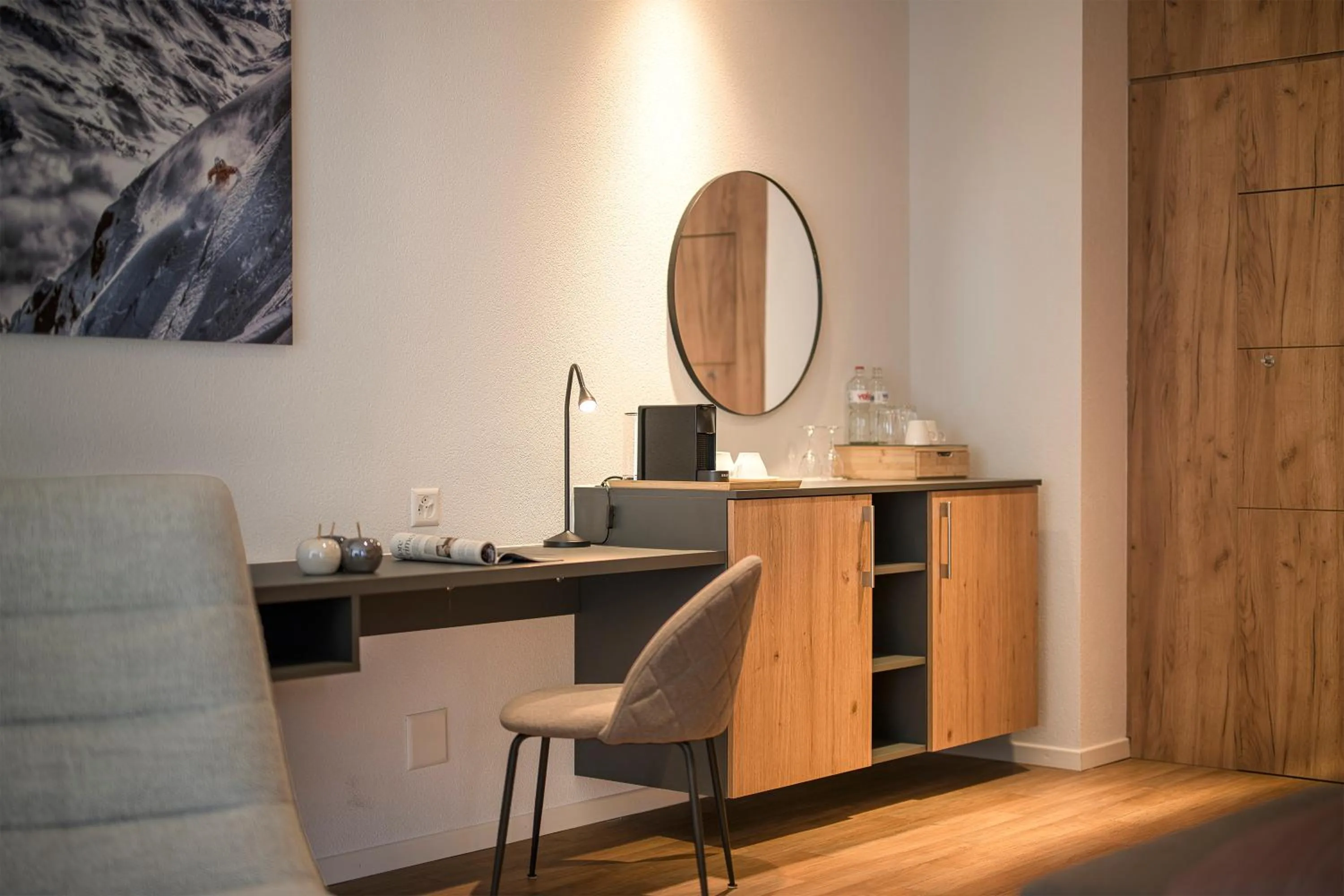 Seating area in Alp Art Hotel Monthey