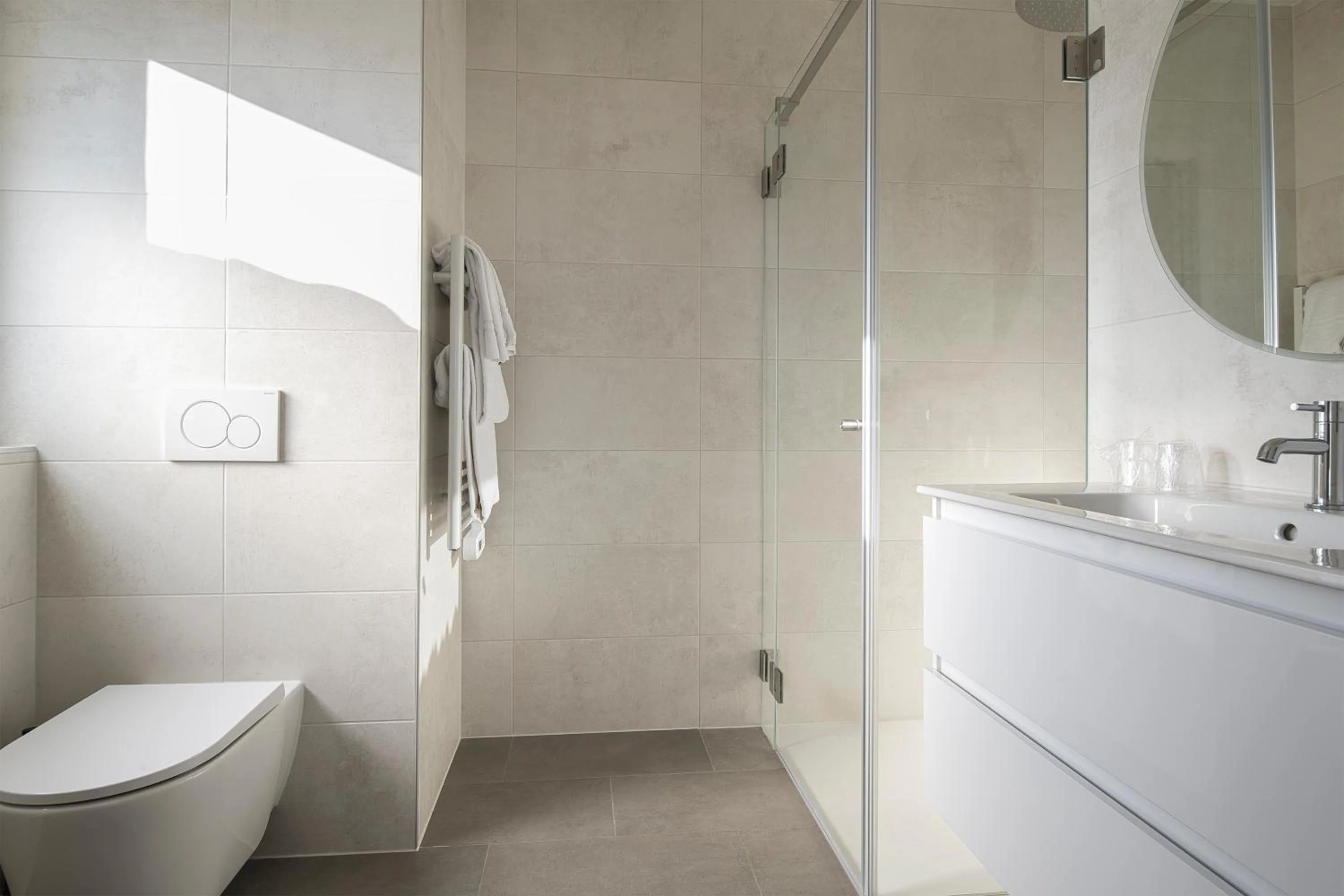 Bathroom in Alp Art Hotel Monthey