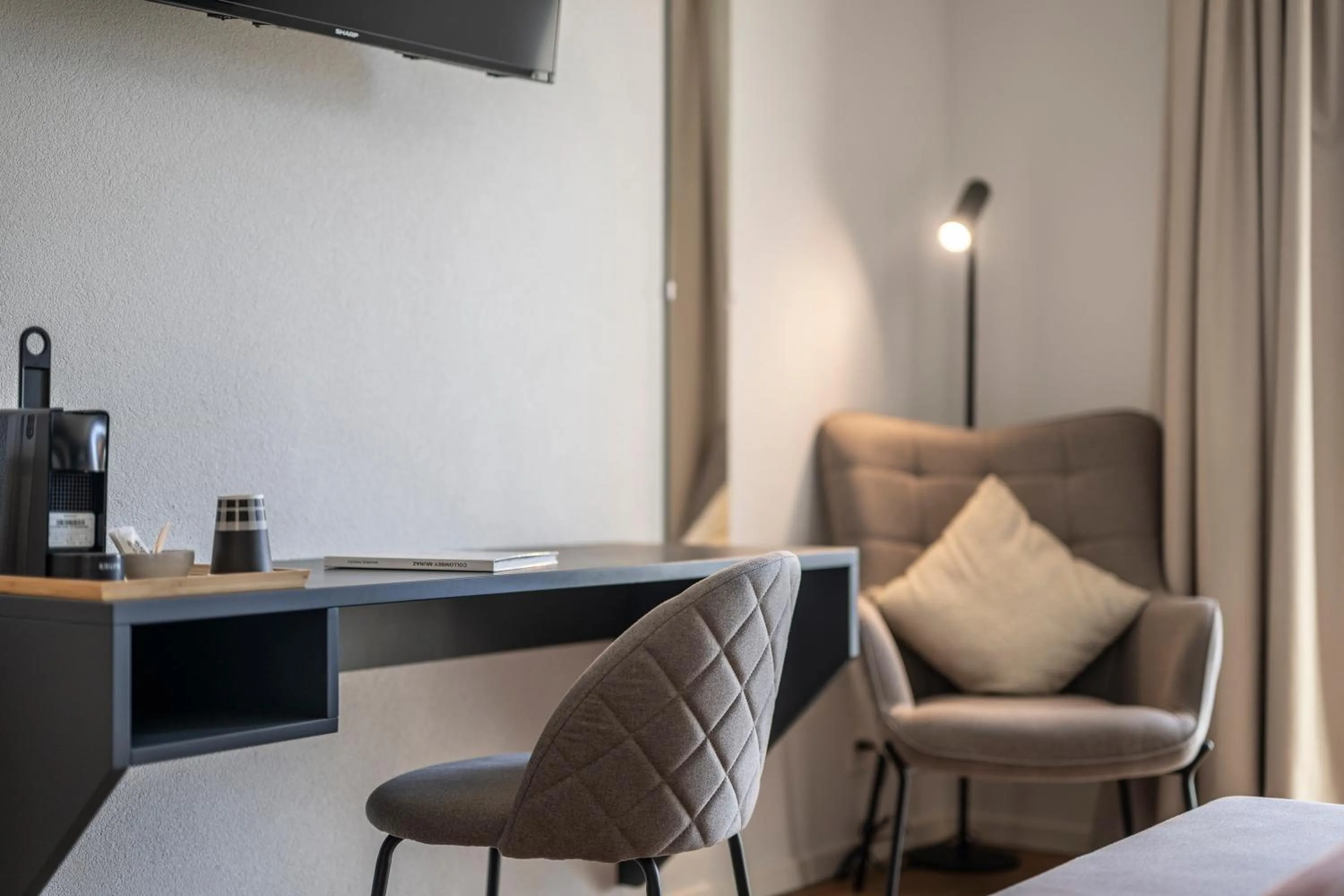 Seating area in Alp Art Hotel Monthey