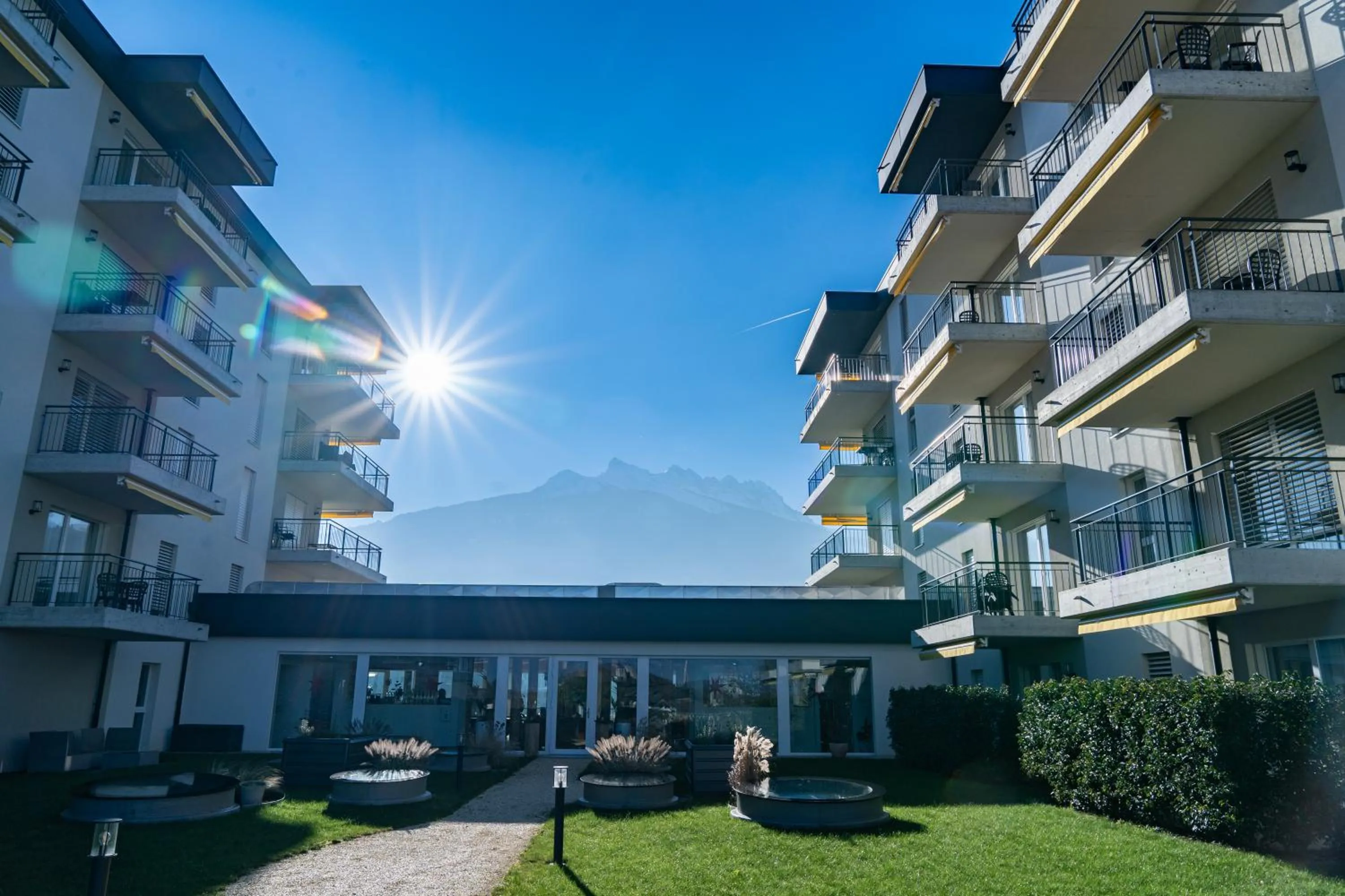 Property building in Alp Art Hotel Monthey