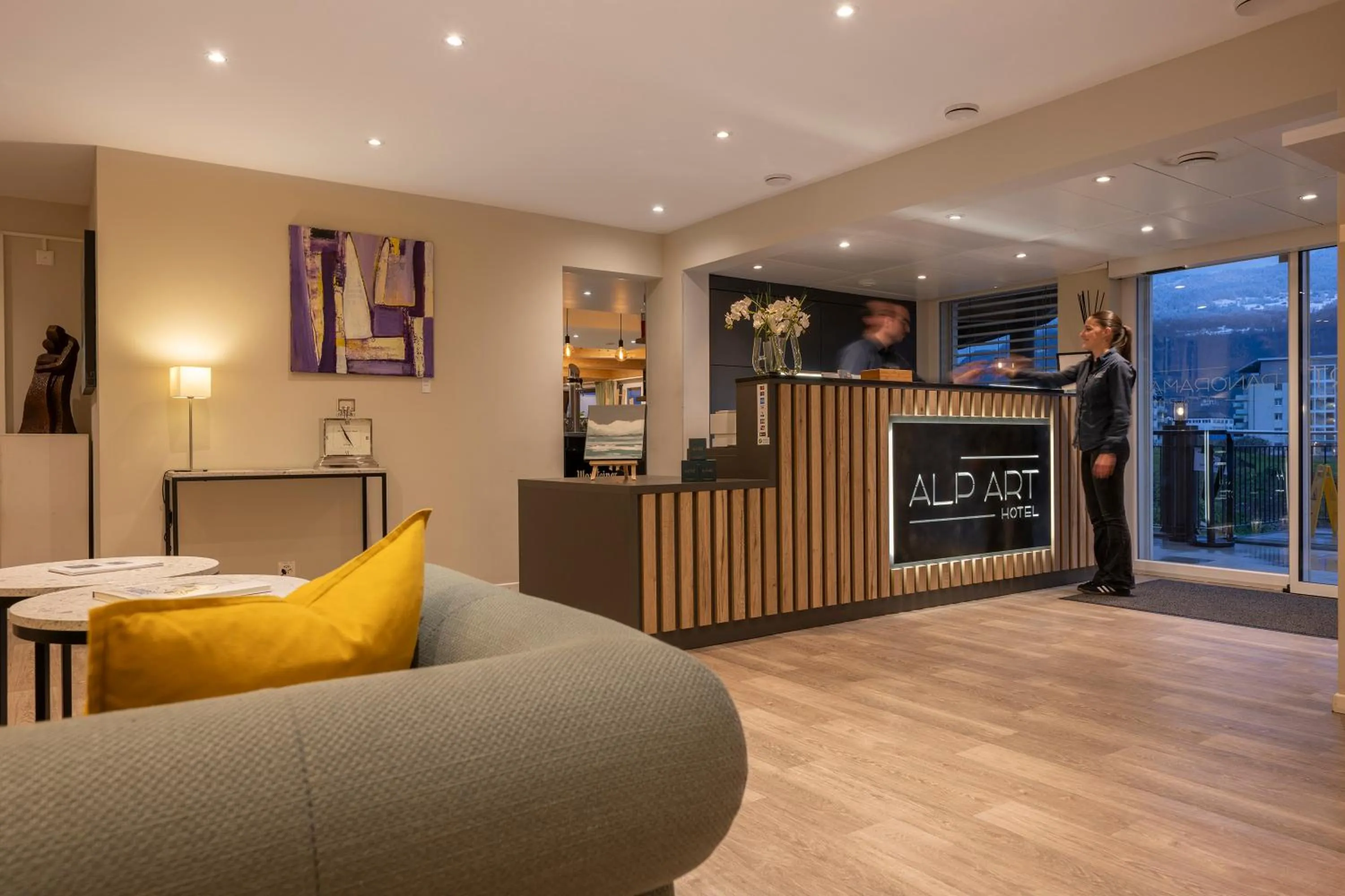 Facade/entrance in Alp Art Hotel Monthey