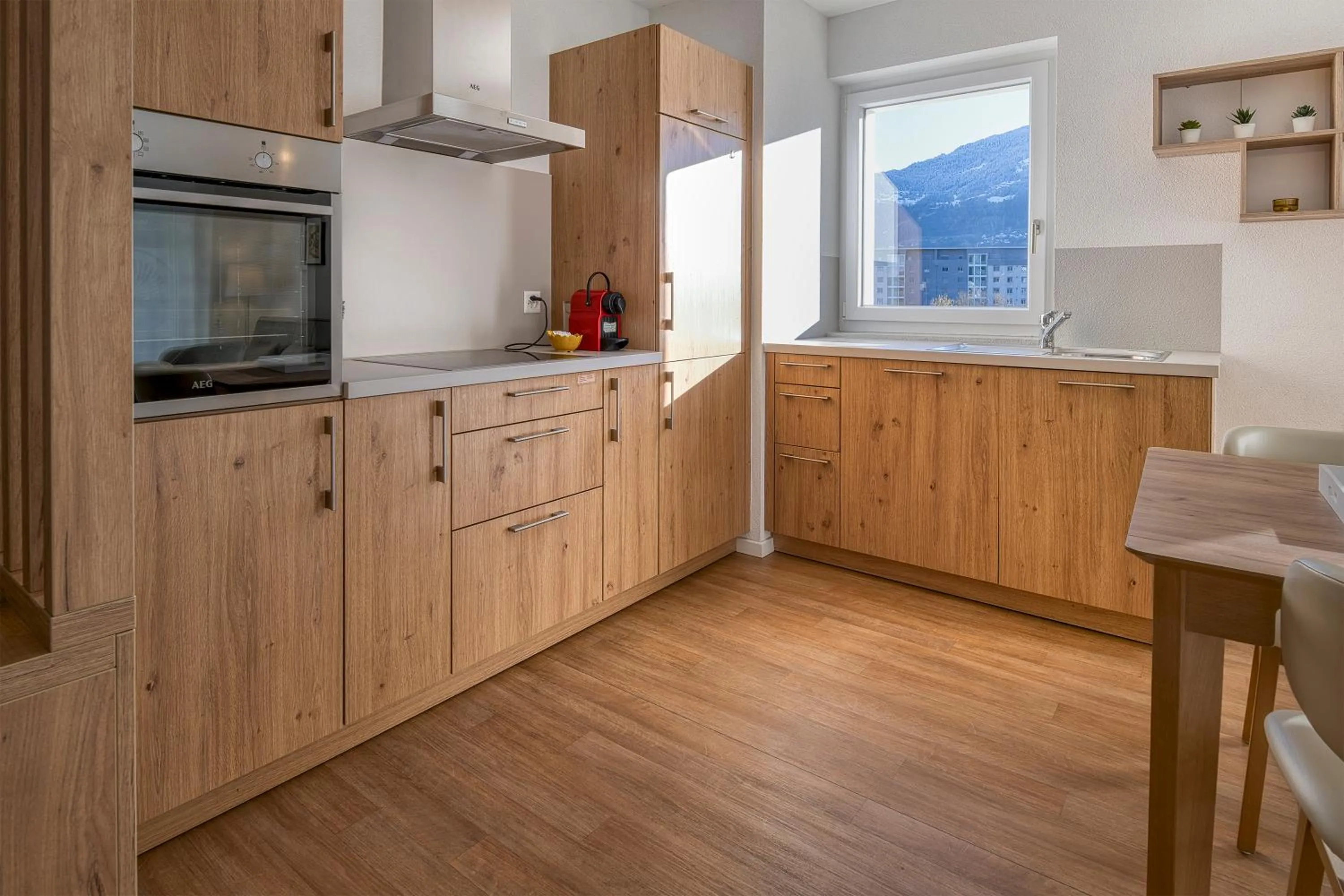 stove in Alp Art Hotel Monthey