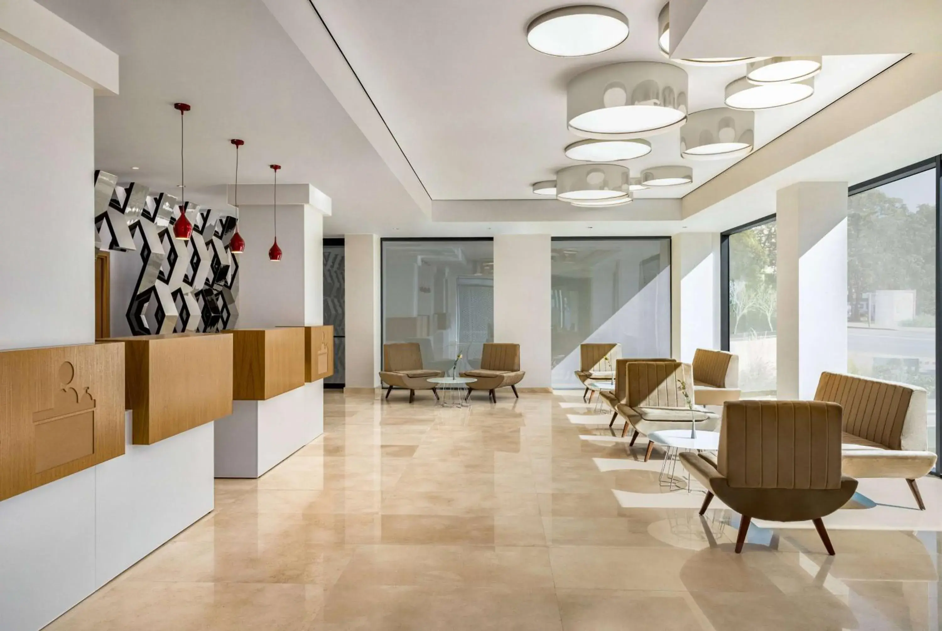 Lobby or reception in Ramada by Wyndham Slatina Parc Lobby or reception in Ramada by Wyndham Slatina Parc