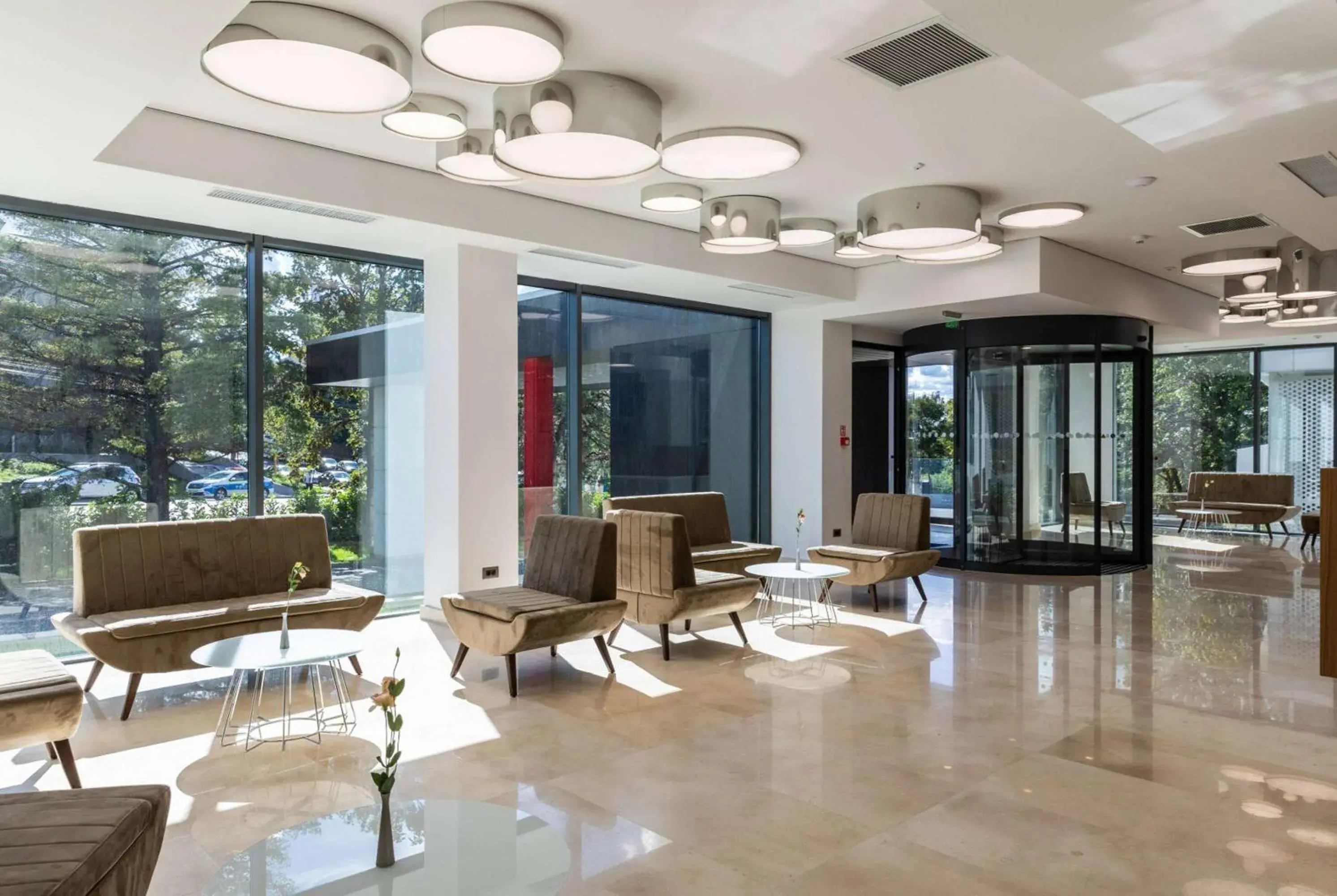 Lobby or reception in Ramada by Wyndham Slatina Parc Lobby or reception in Ramada by Wyndham Slatina Parc