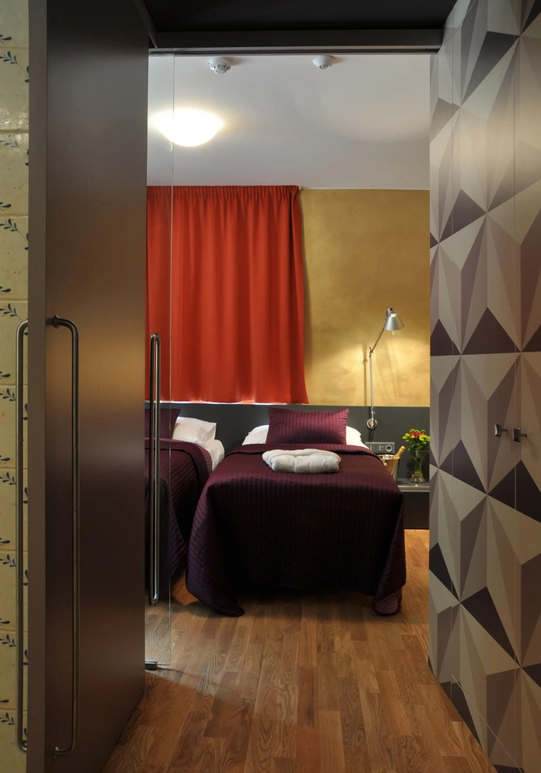 Bed in Hotel Kokořín