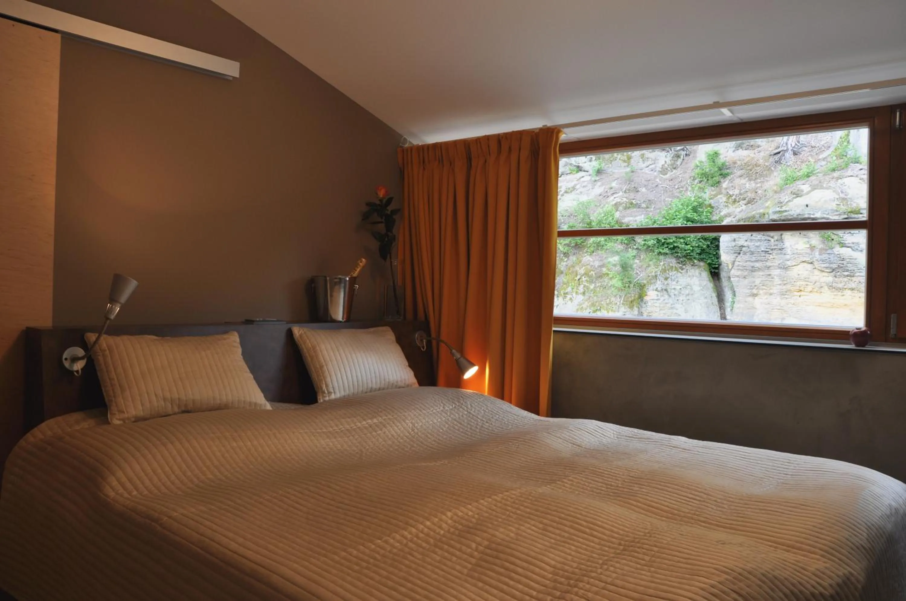 Bed in Hotel Kokořín