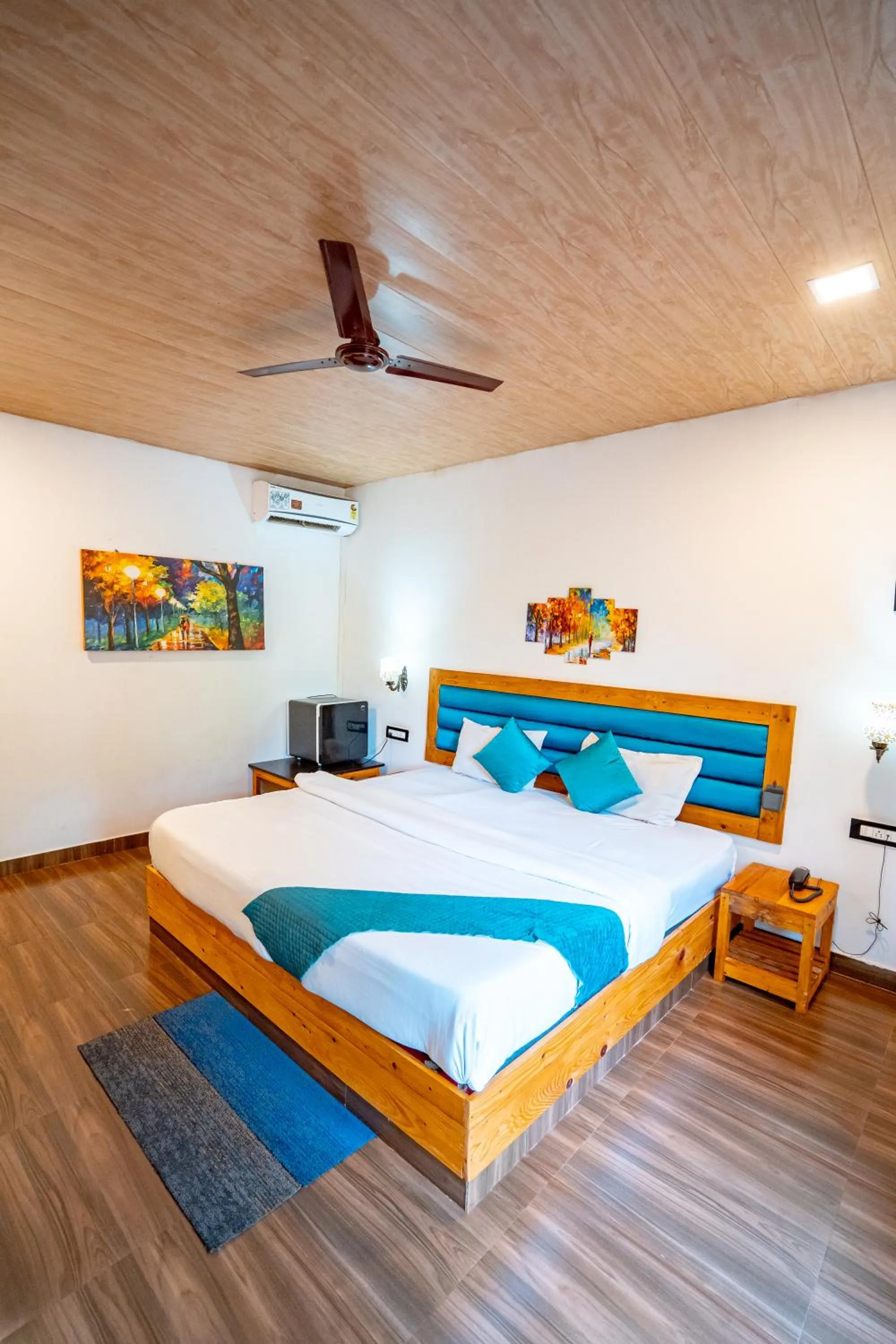 Bed in White Truffle Resort, Arambol