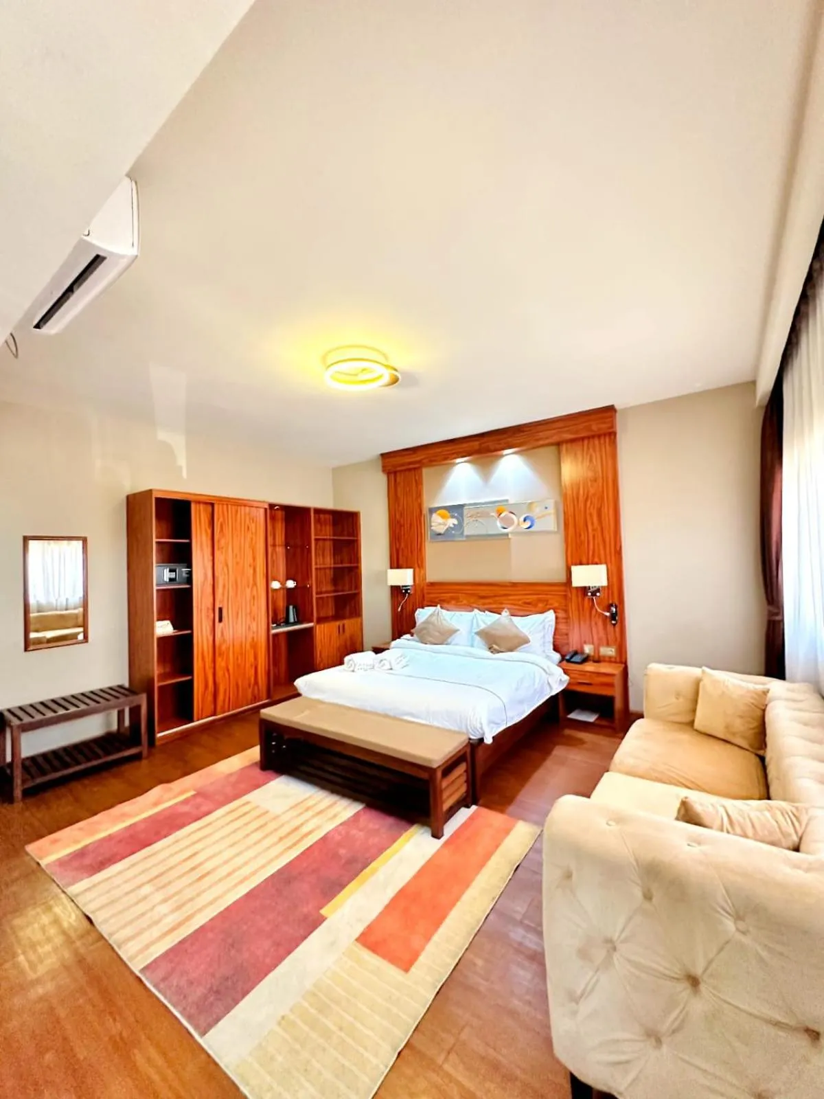 Bed in Atmosphere Hotel & Spa