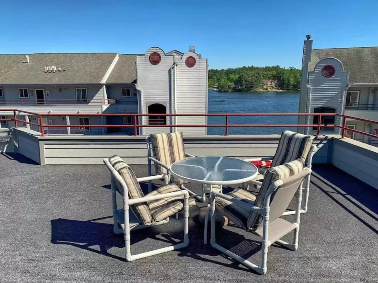 Patio in Family Dreams Condo at Lighthouse Cove