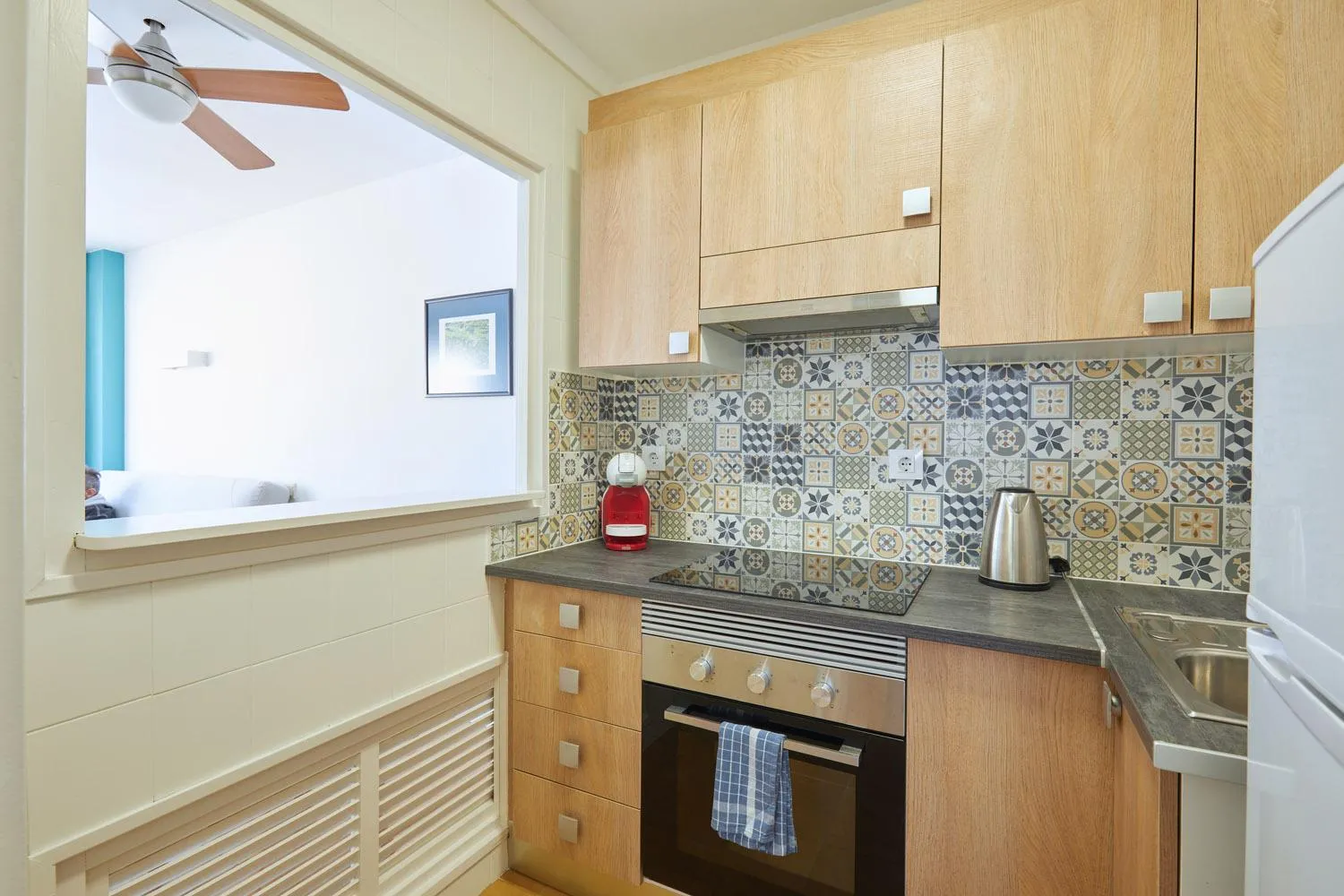 Kitchen or kitchenette in Apartamentos Eldorado