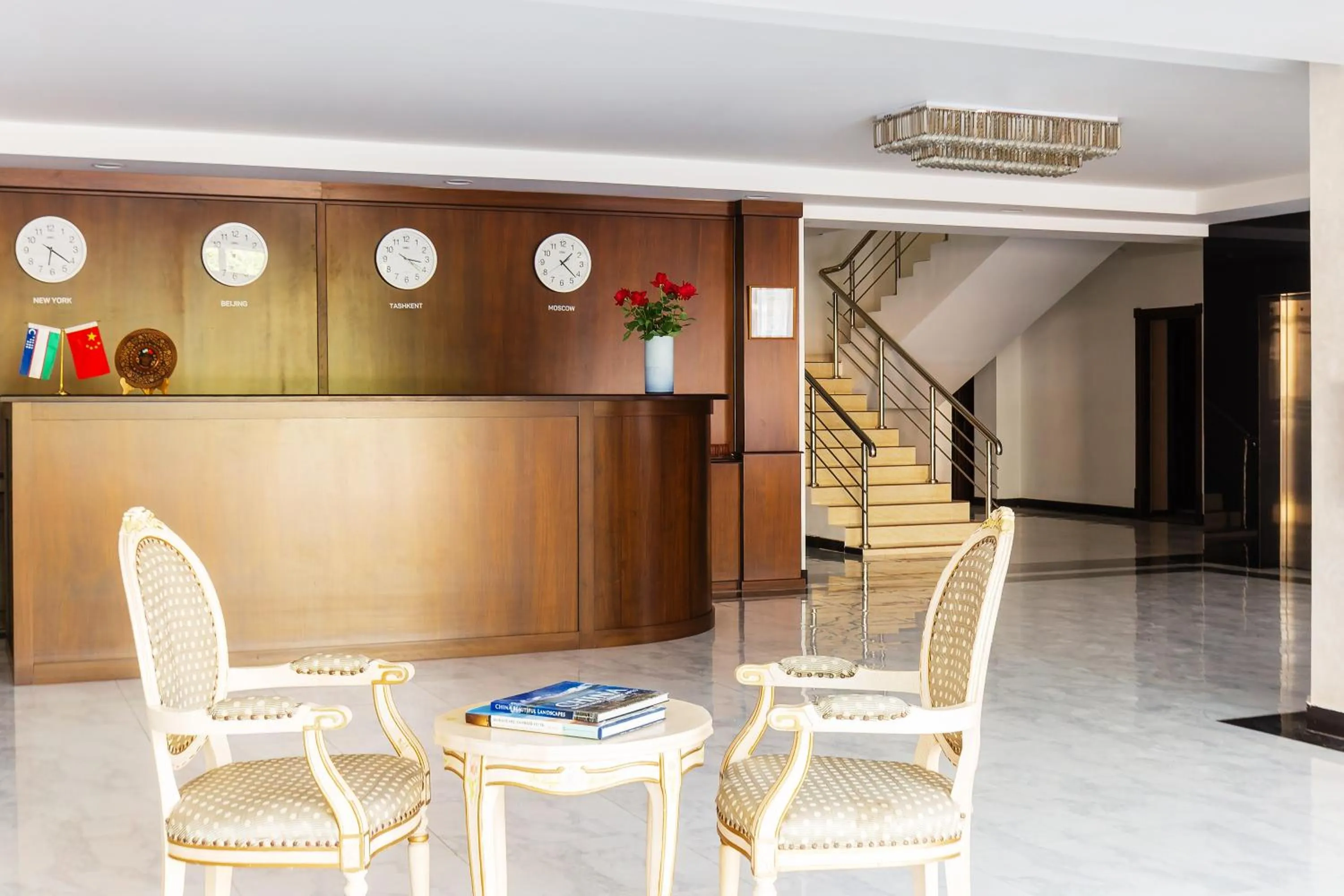 Lobby or reception in CENTRAL ASİA HOTEL