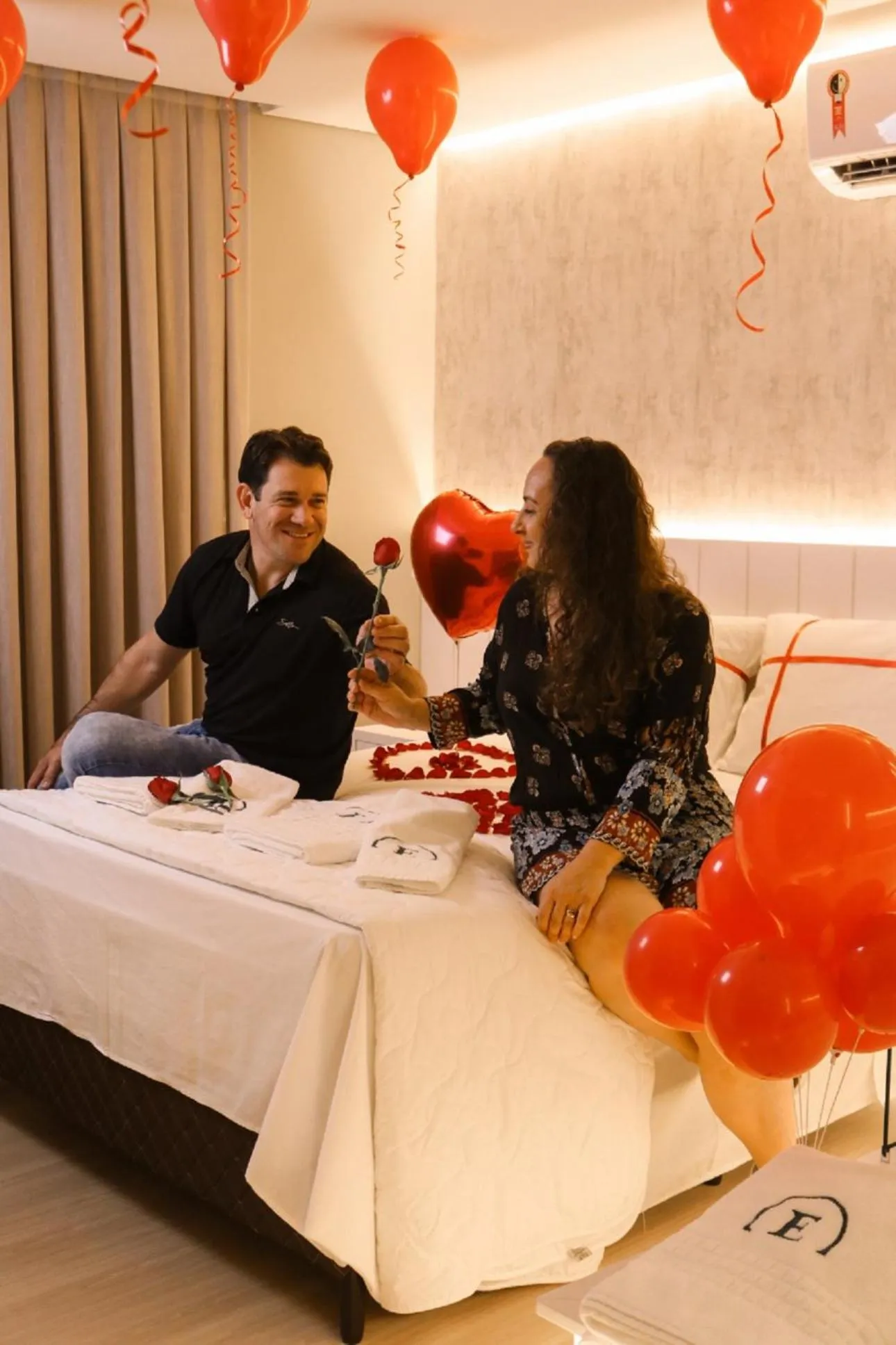 Bed in Estação Termas Hotel