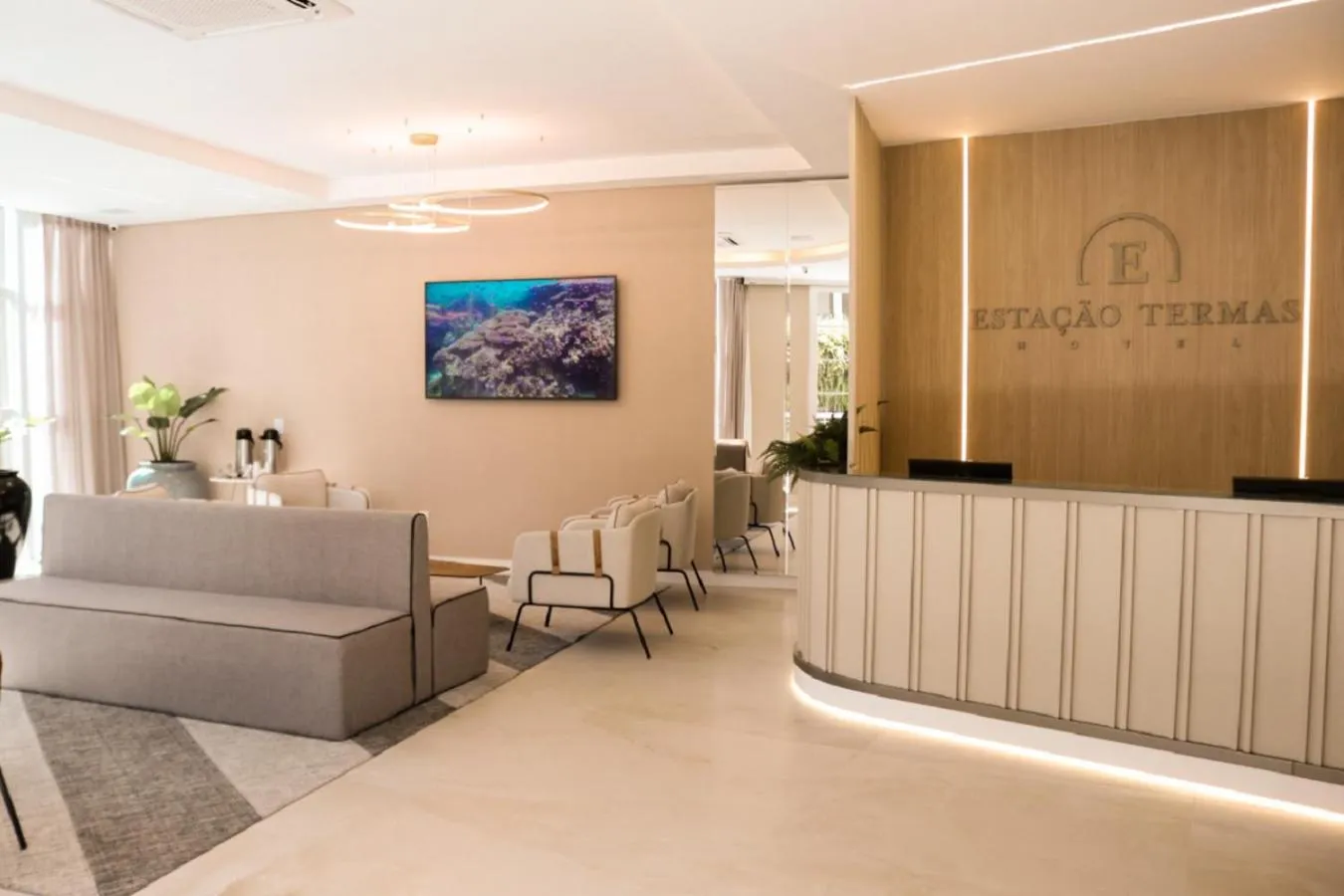 Living room in Estação Termas Hotel