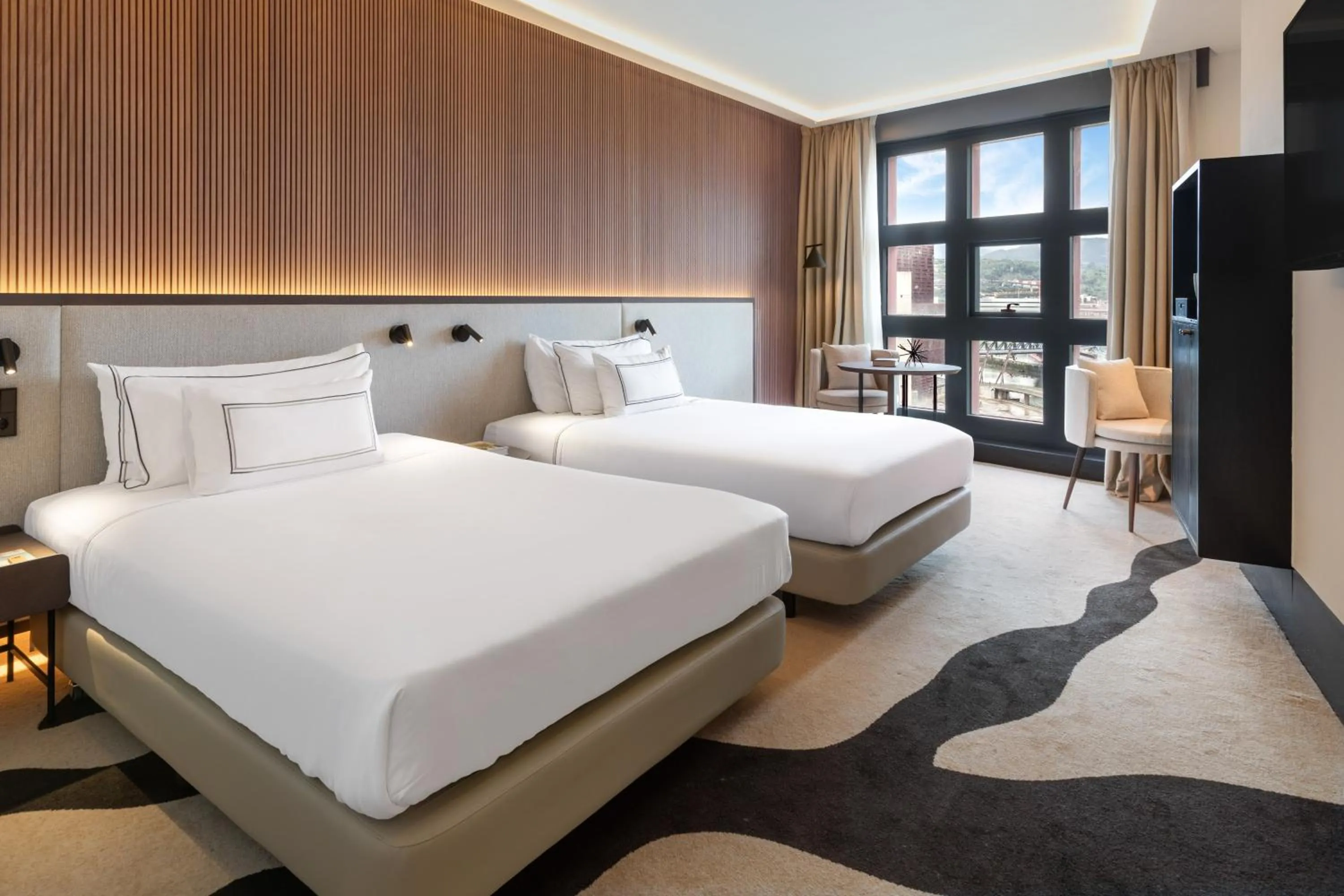 Bed in Hotel Meliá Bilbao