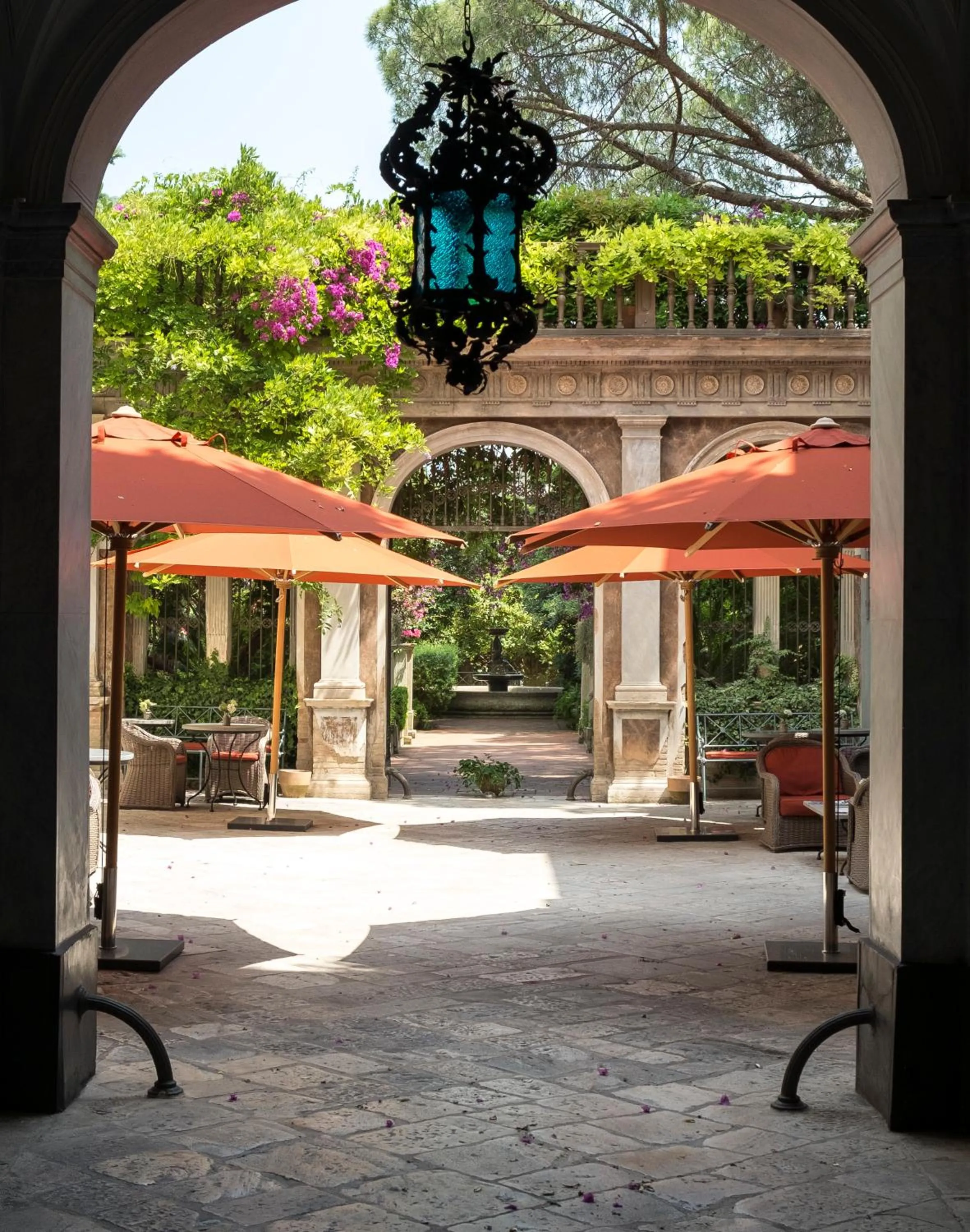 Inner courtyard view in Palazzo Margherita
