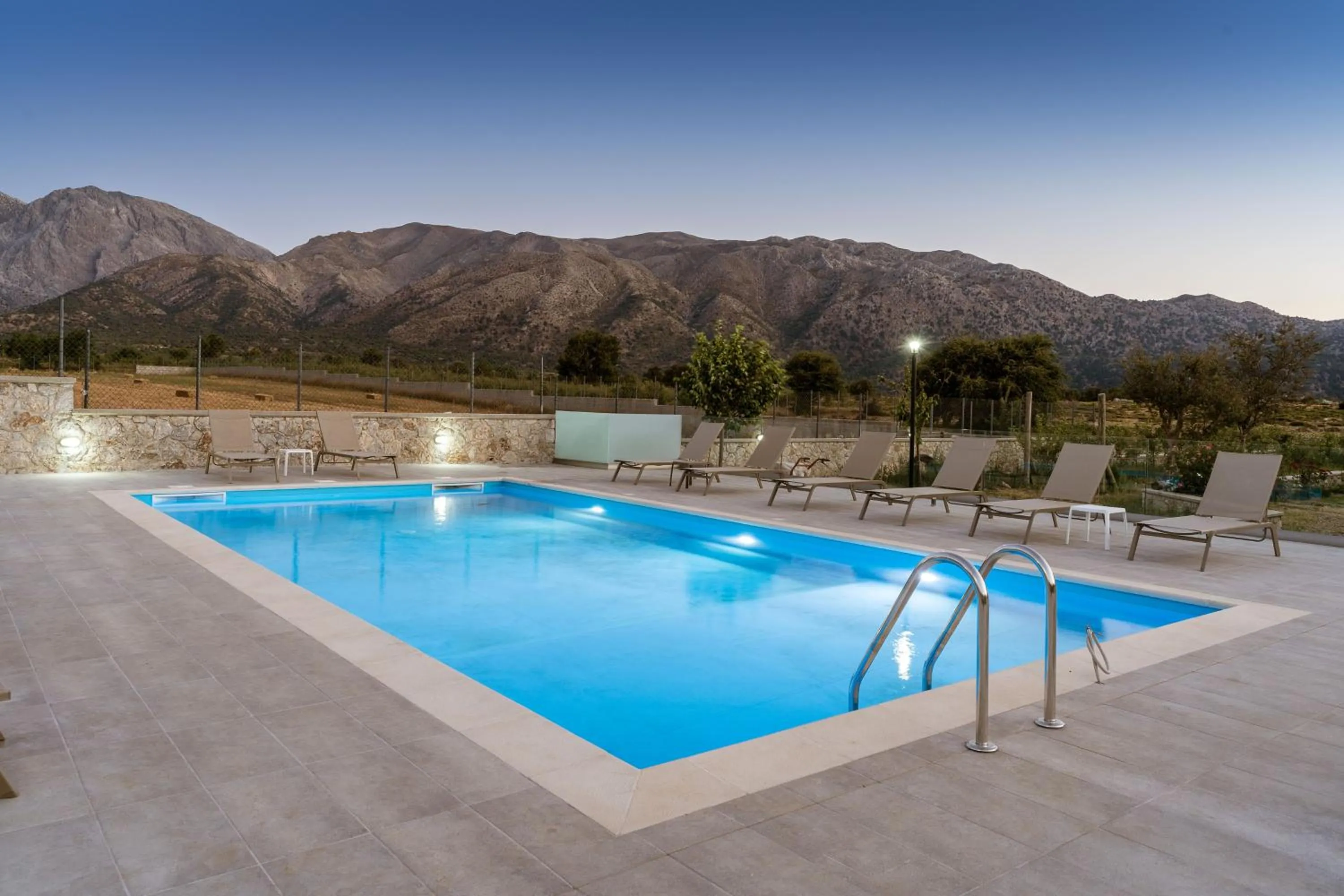 Swimming pool in Omalos Village