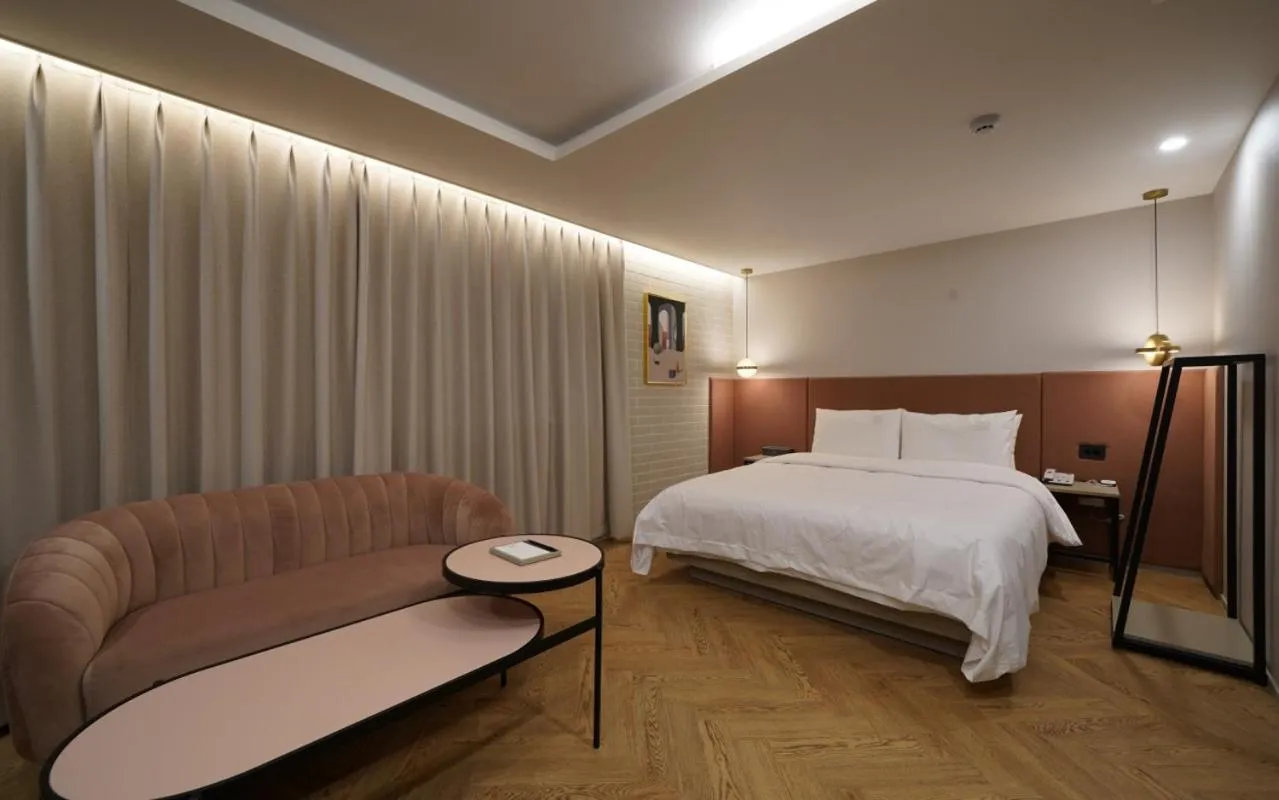 Bed in Ocean city hotel