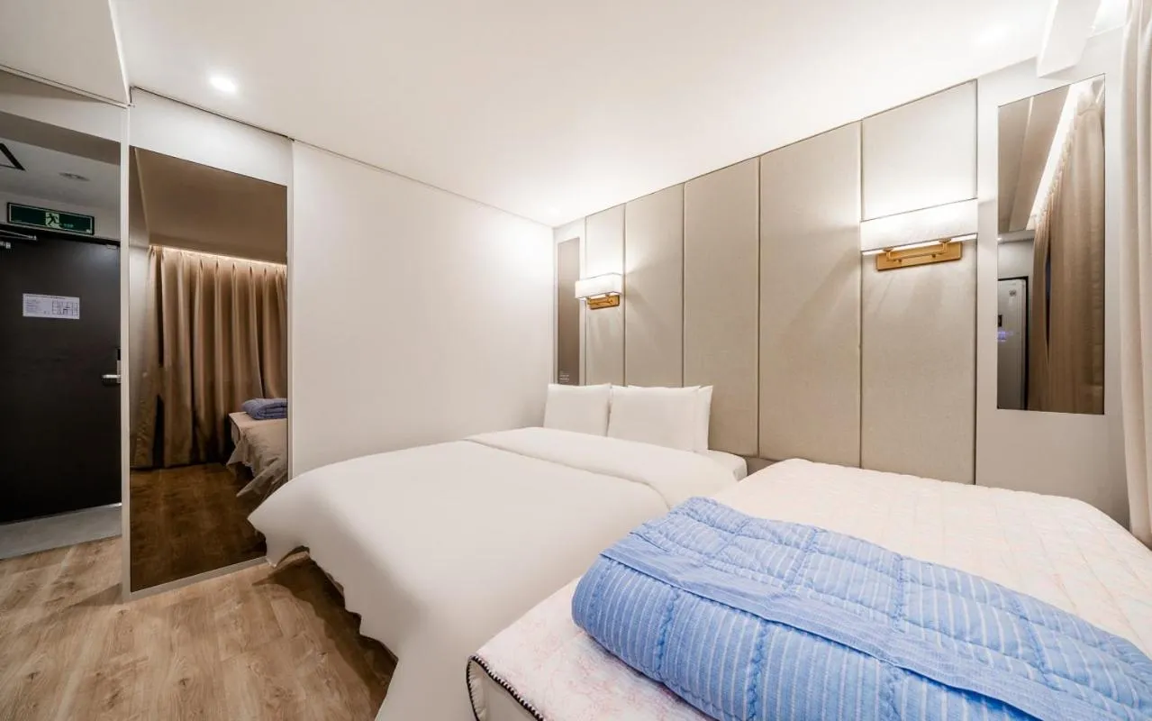 Bed in Ocean city hotel