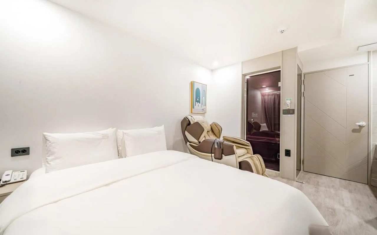 Bed in Ocean city hotel