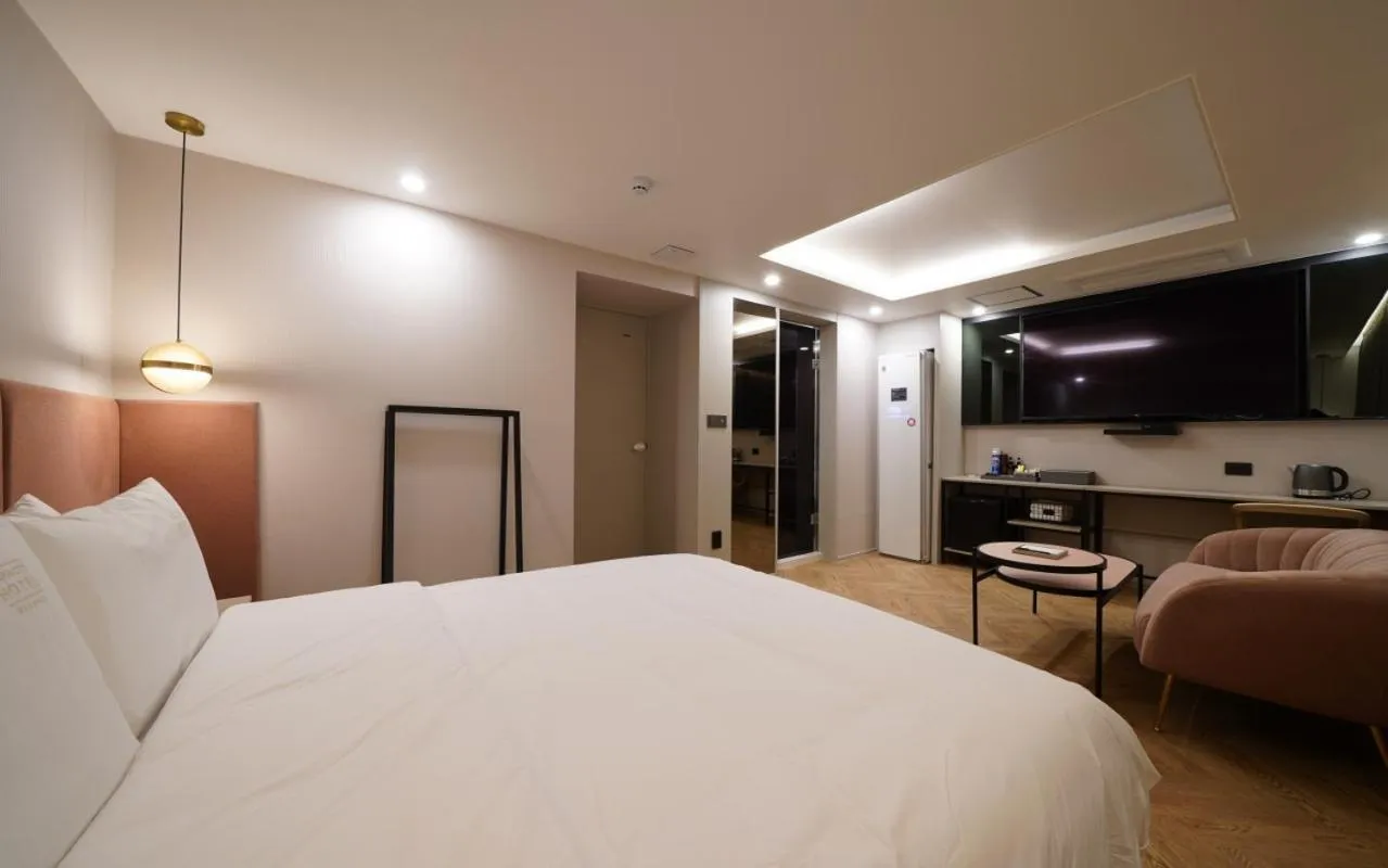 Bed in Ocean city hotel