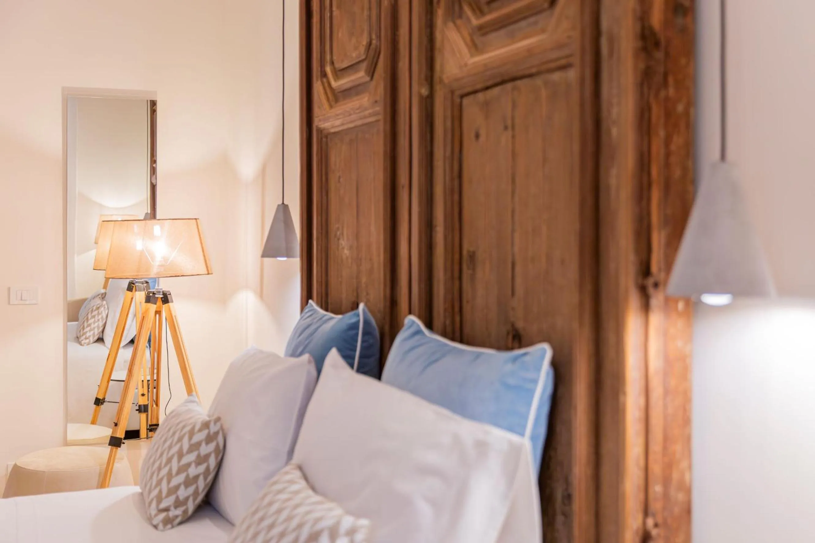 Bed in Costamante Suites & Spa