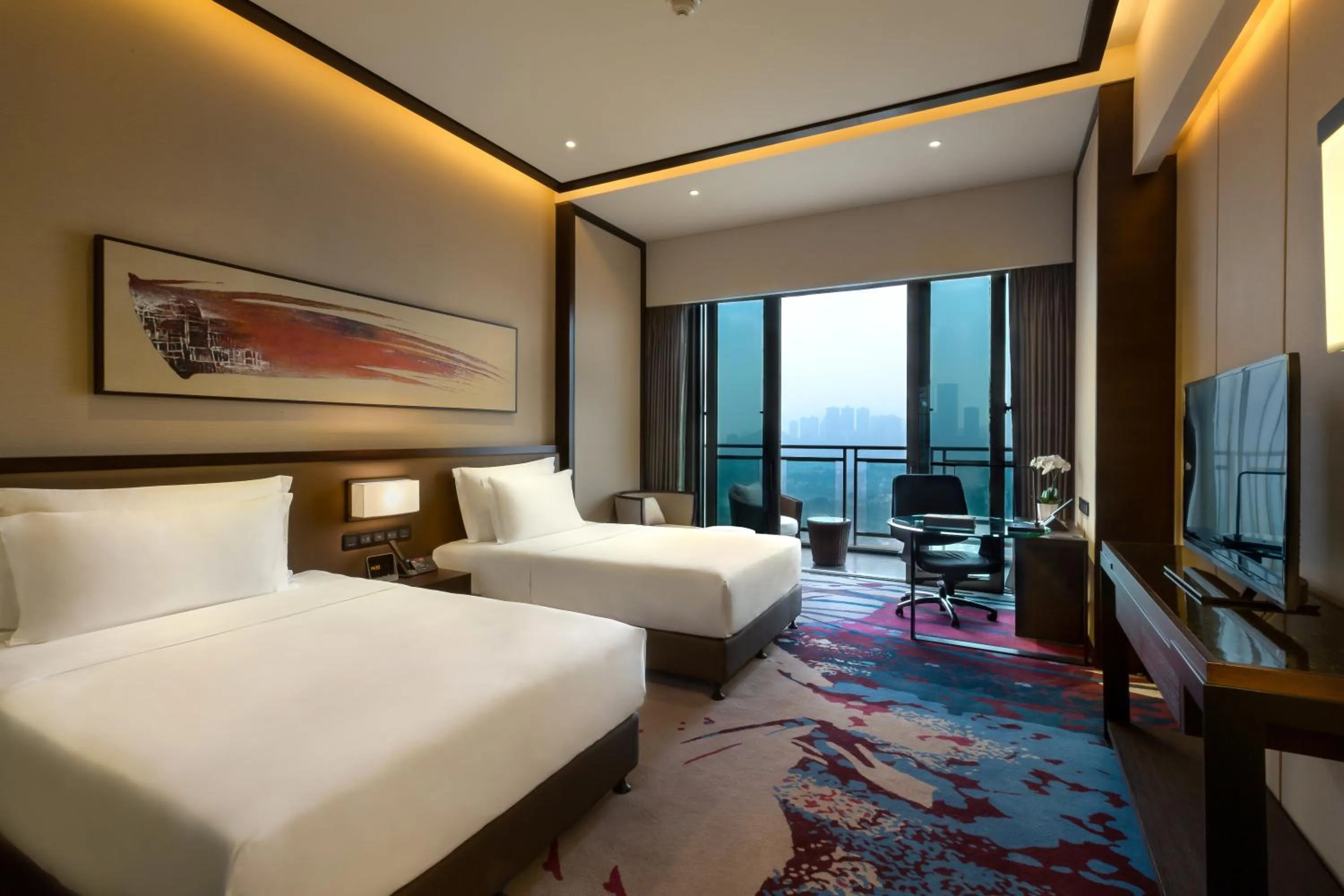 Photo of the whole room, Bed in Crowne Plaza Chongqing New North Zone by IHG