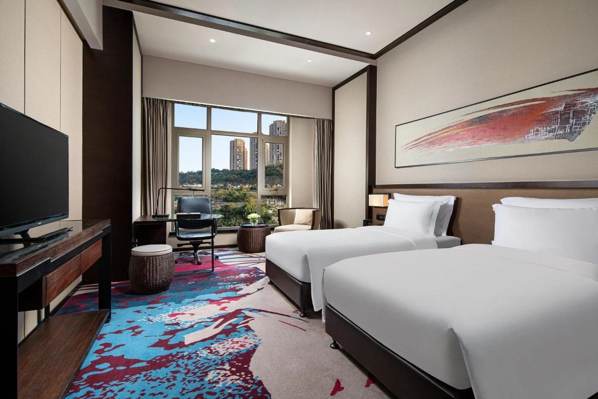 Photo of the whole room, Bed in Crowne Plaza Chongqing New North Zone by IHG