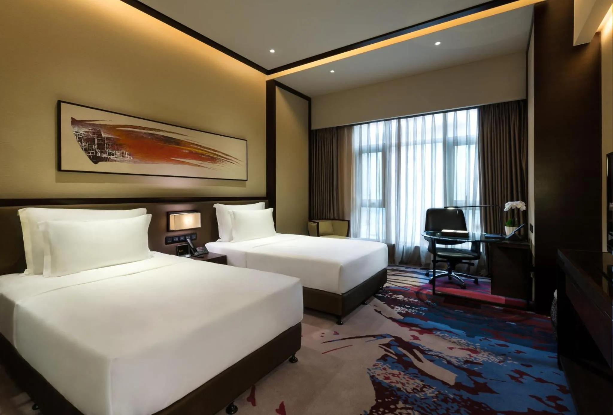 Photo of the whole room, Bed in Crowne Plaza Chongqing New North Zone by IHG