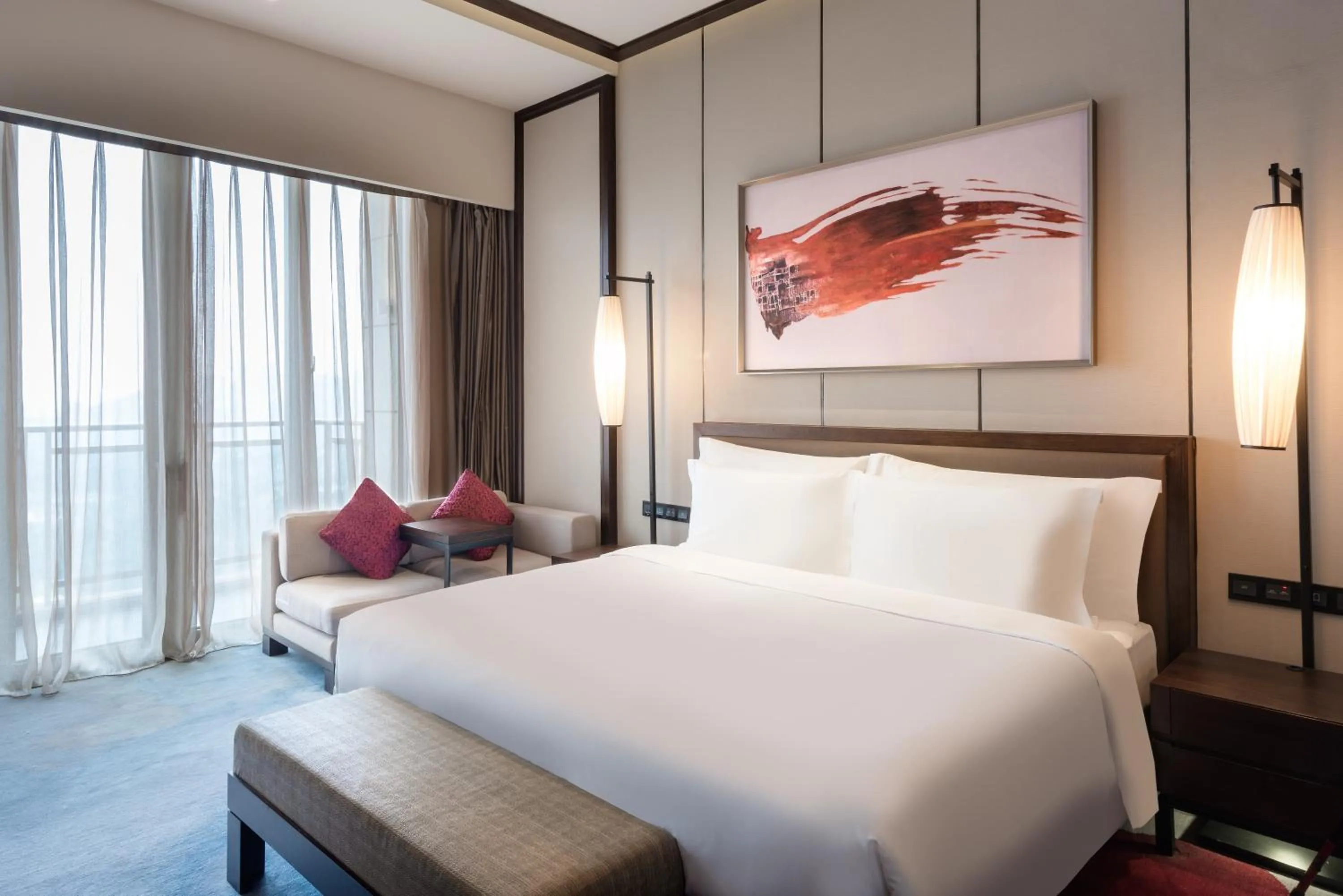 Photo of the whole room, Bed in Crowne Plaza Chongqing New North Zone by IHG