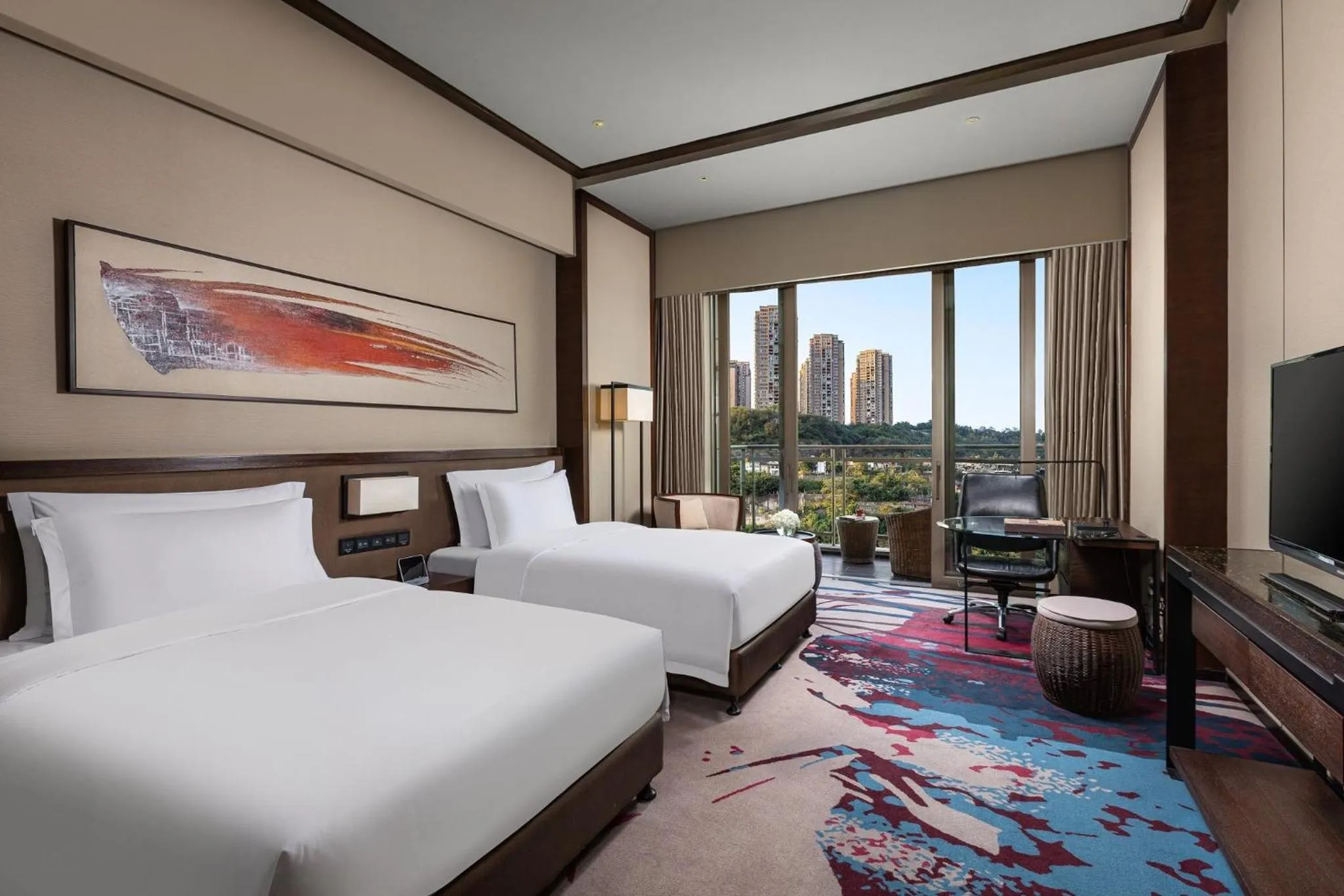 Photo of the whole room, Bed in Crowne Plaza Chongqing New North Zone by IHG