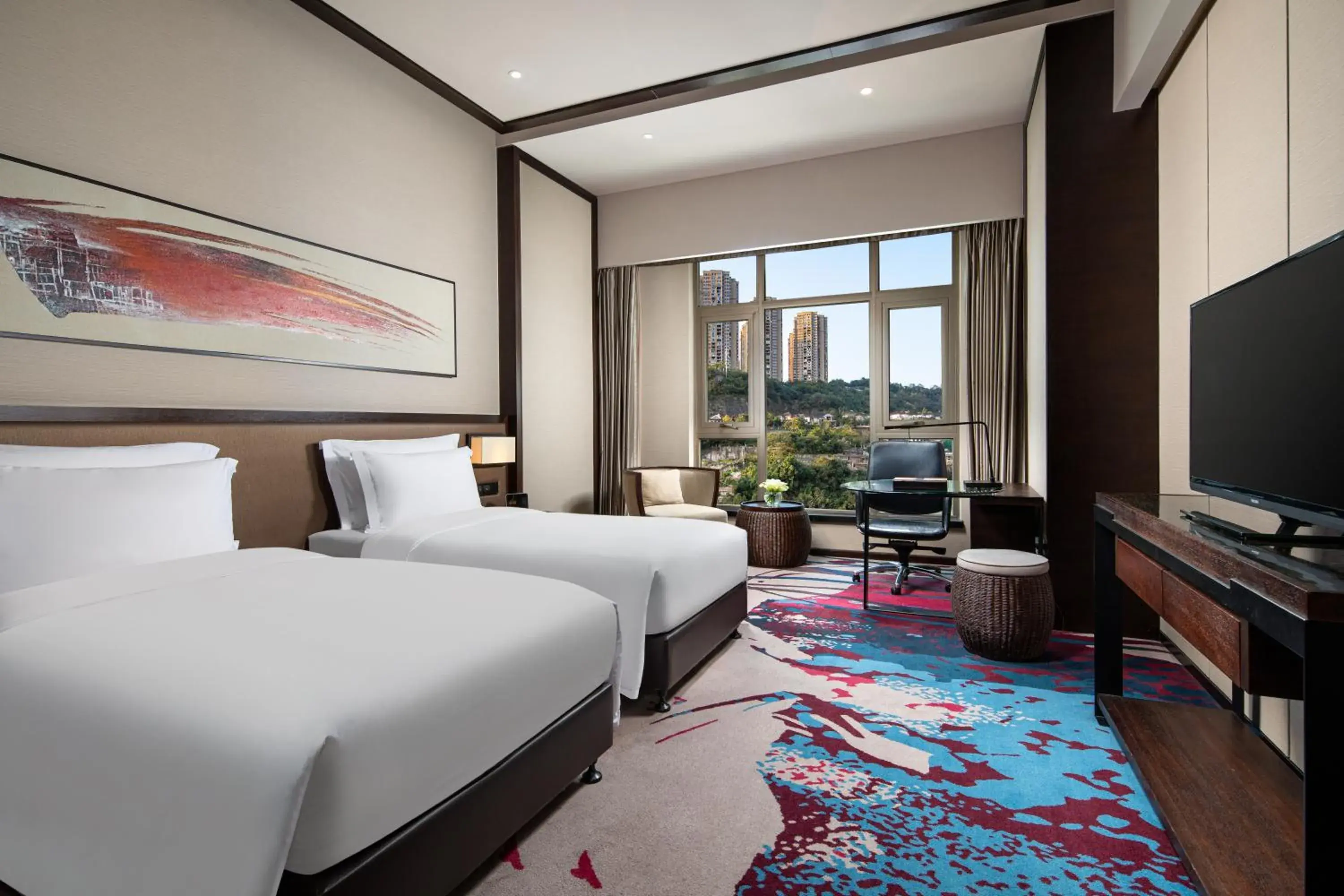 Bed in Crowne Plaza Chongqing New North Zone by IHG Bed in Crowne Plaza Chongqing New North Zone by IHG