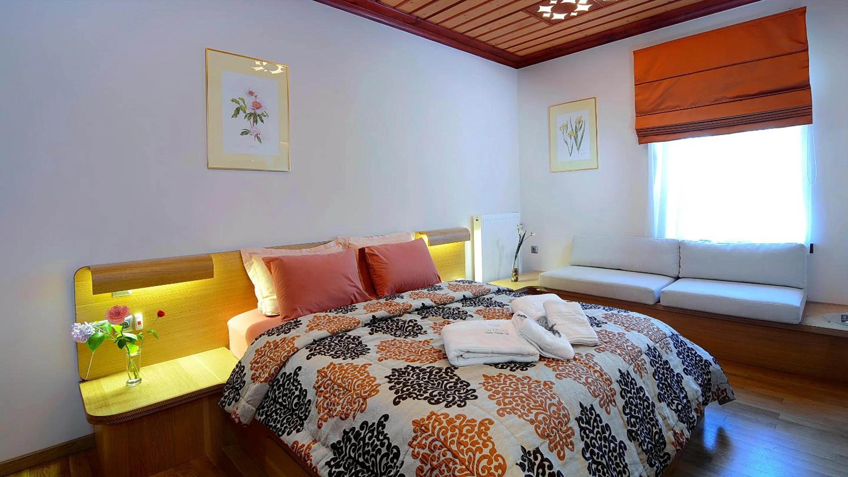 Bed in Dilofo Hotel Luxury Suites