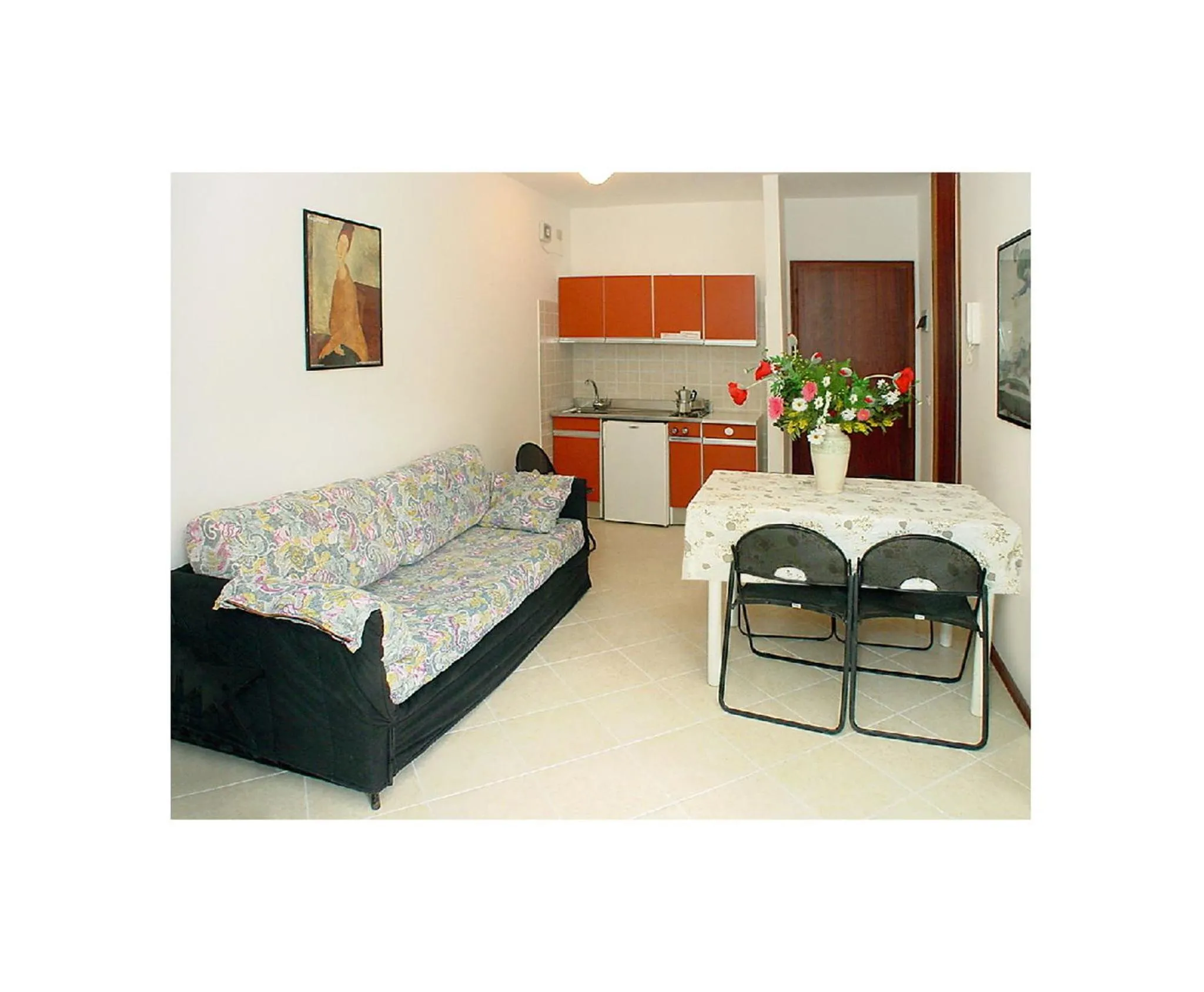 Living room, Bed in Flat in Lignano