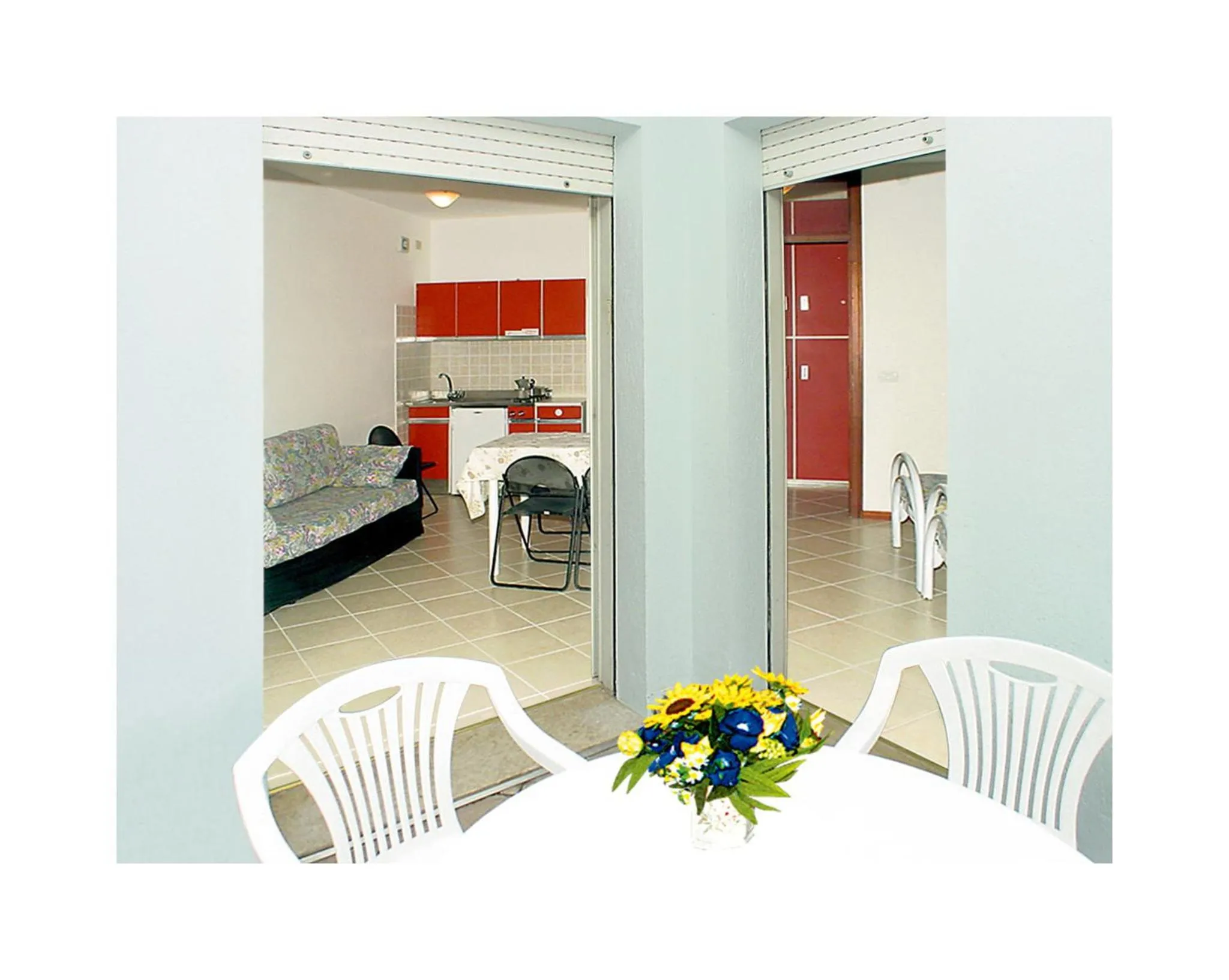 Balcony/Terrace, Bed in Flat in Lignano
