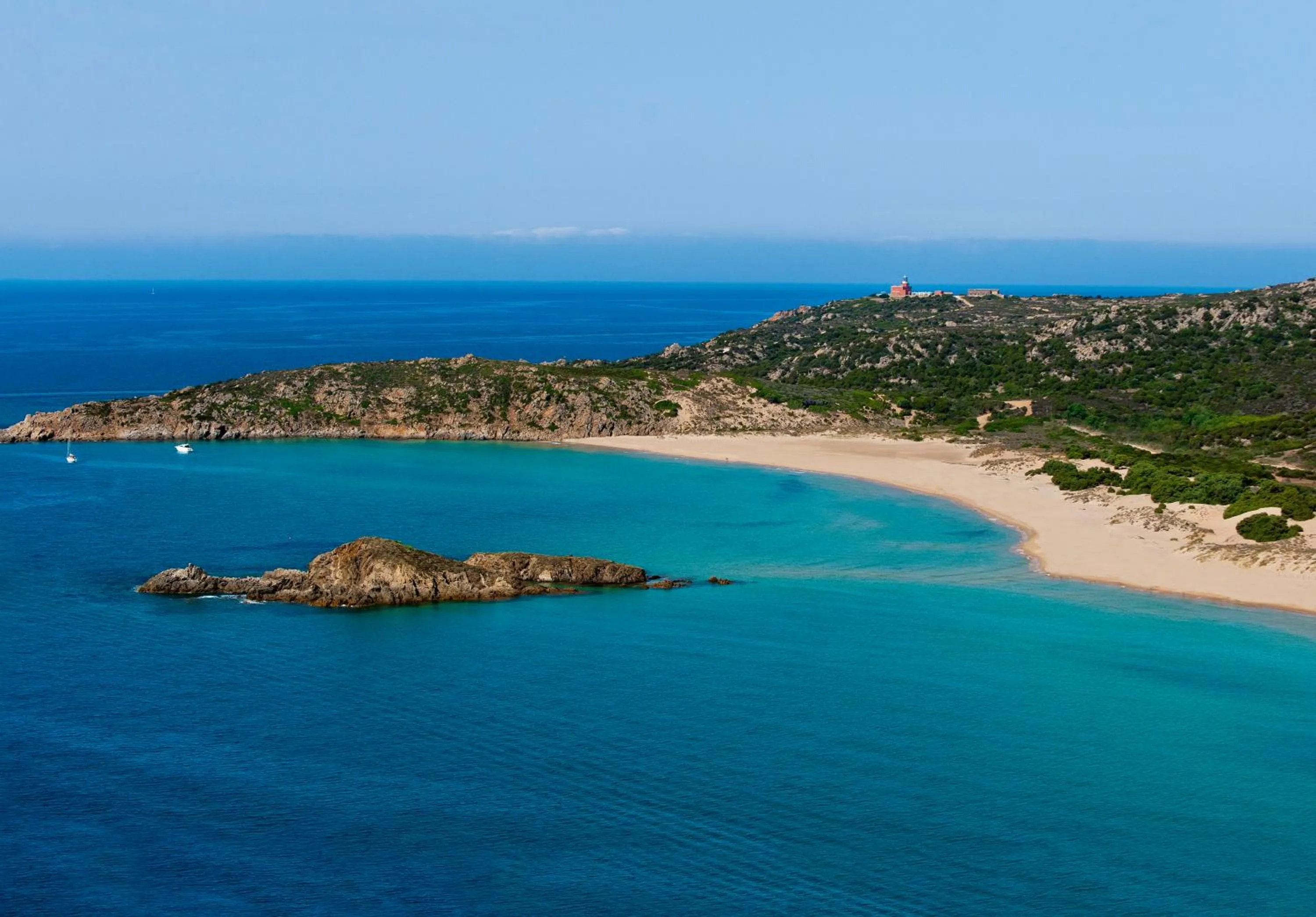 Bird's eye view in Faro Capo Spartivento