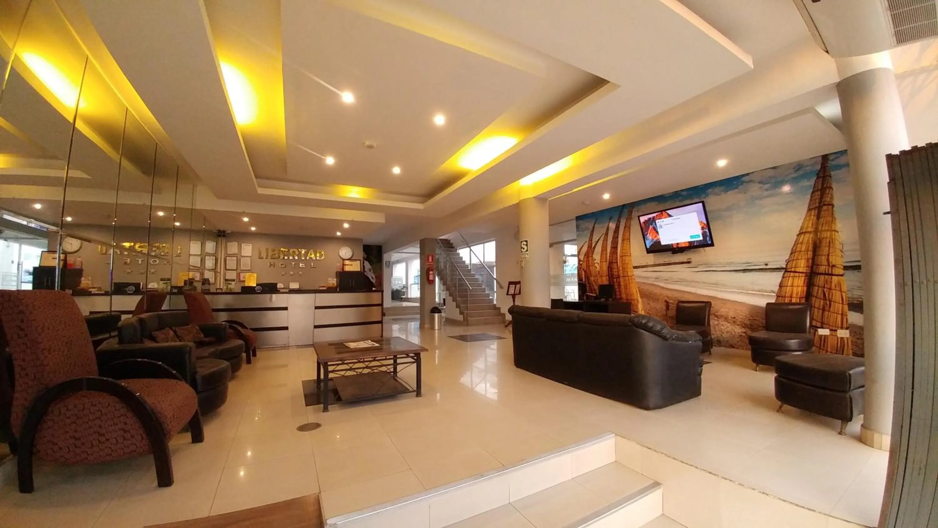Lobby or reception in Libertad Hotel