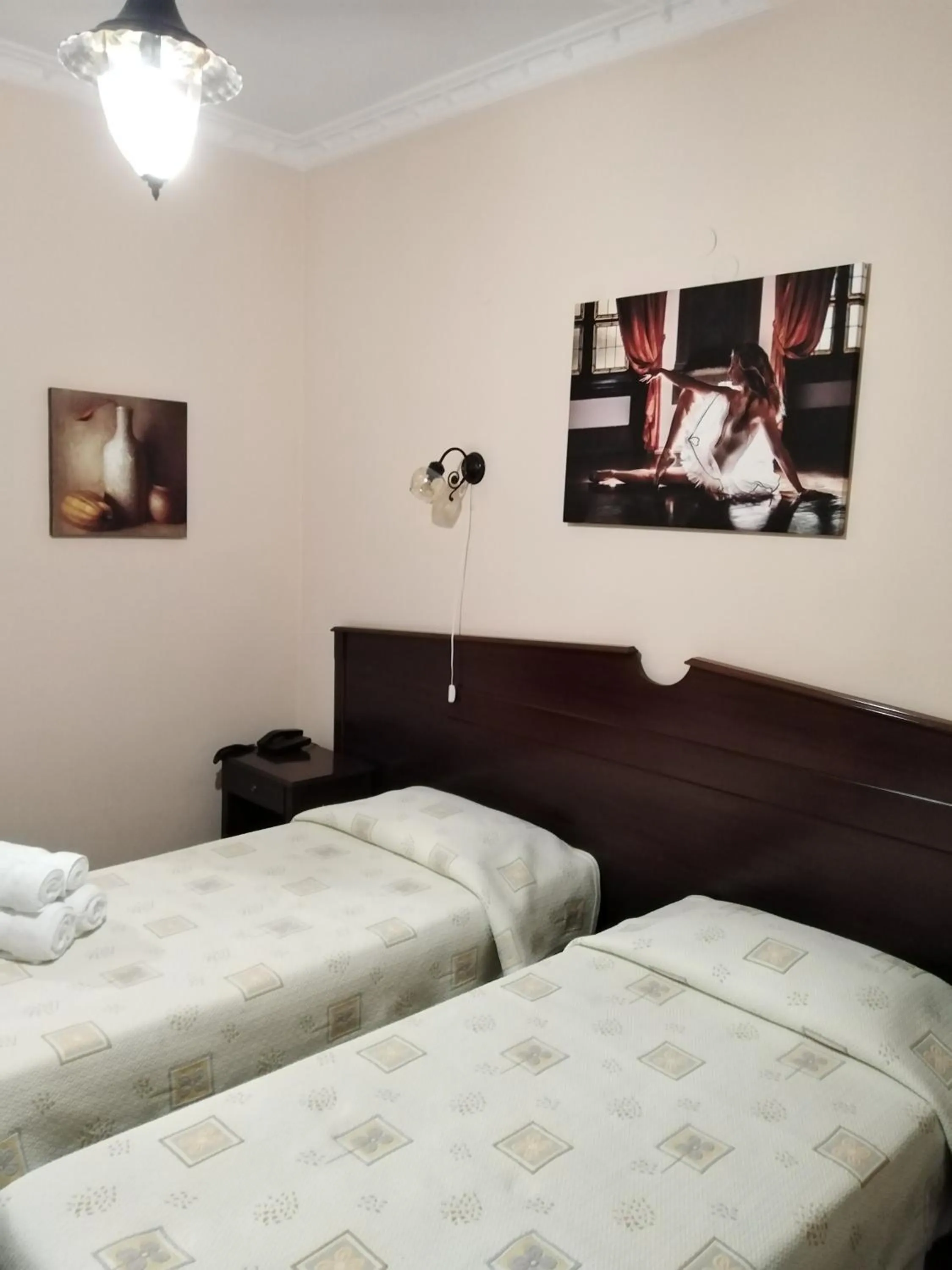 Bed in Hotel Faraggi