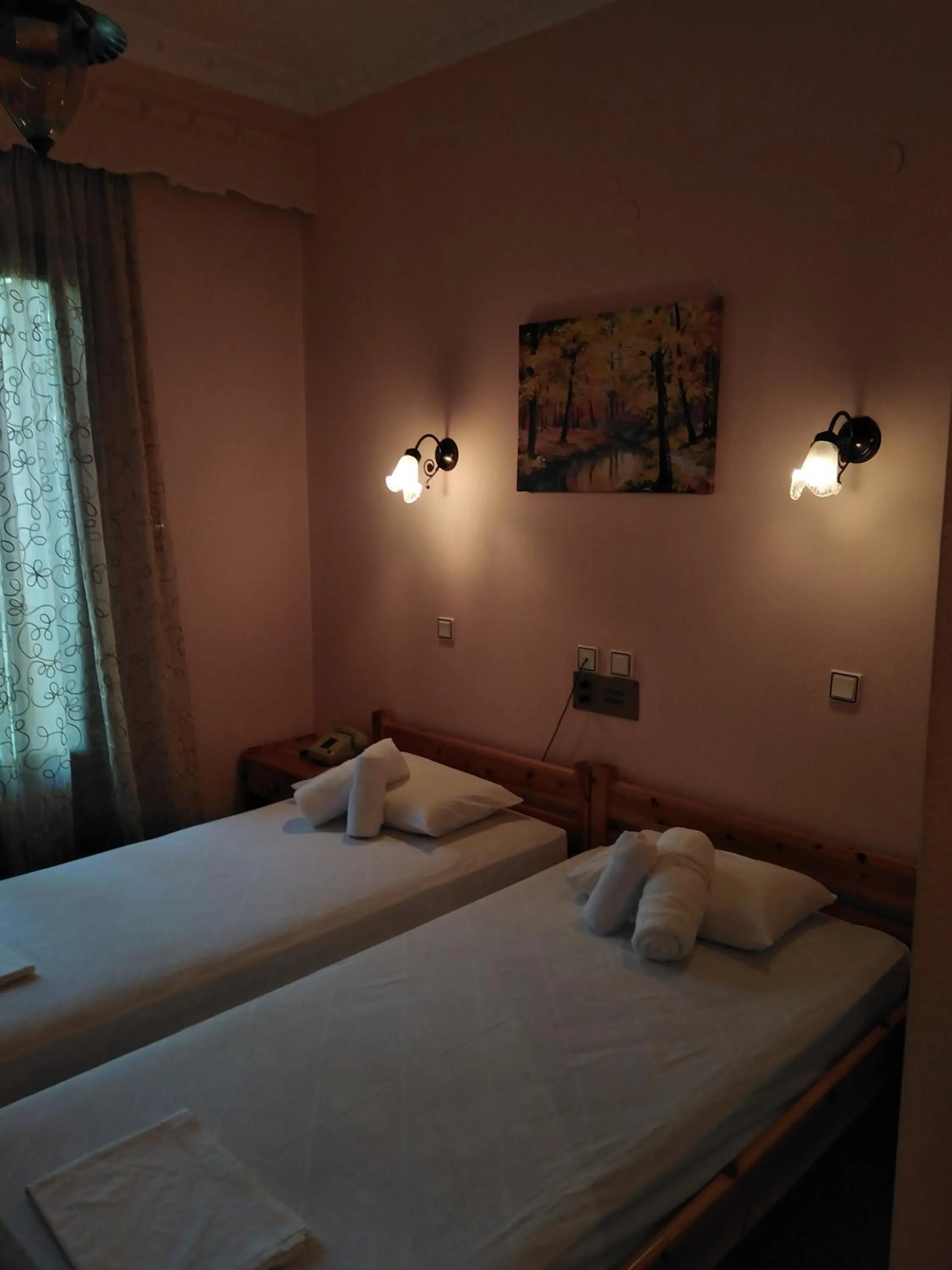 Bed in Hotel Faraggi