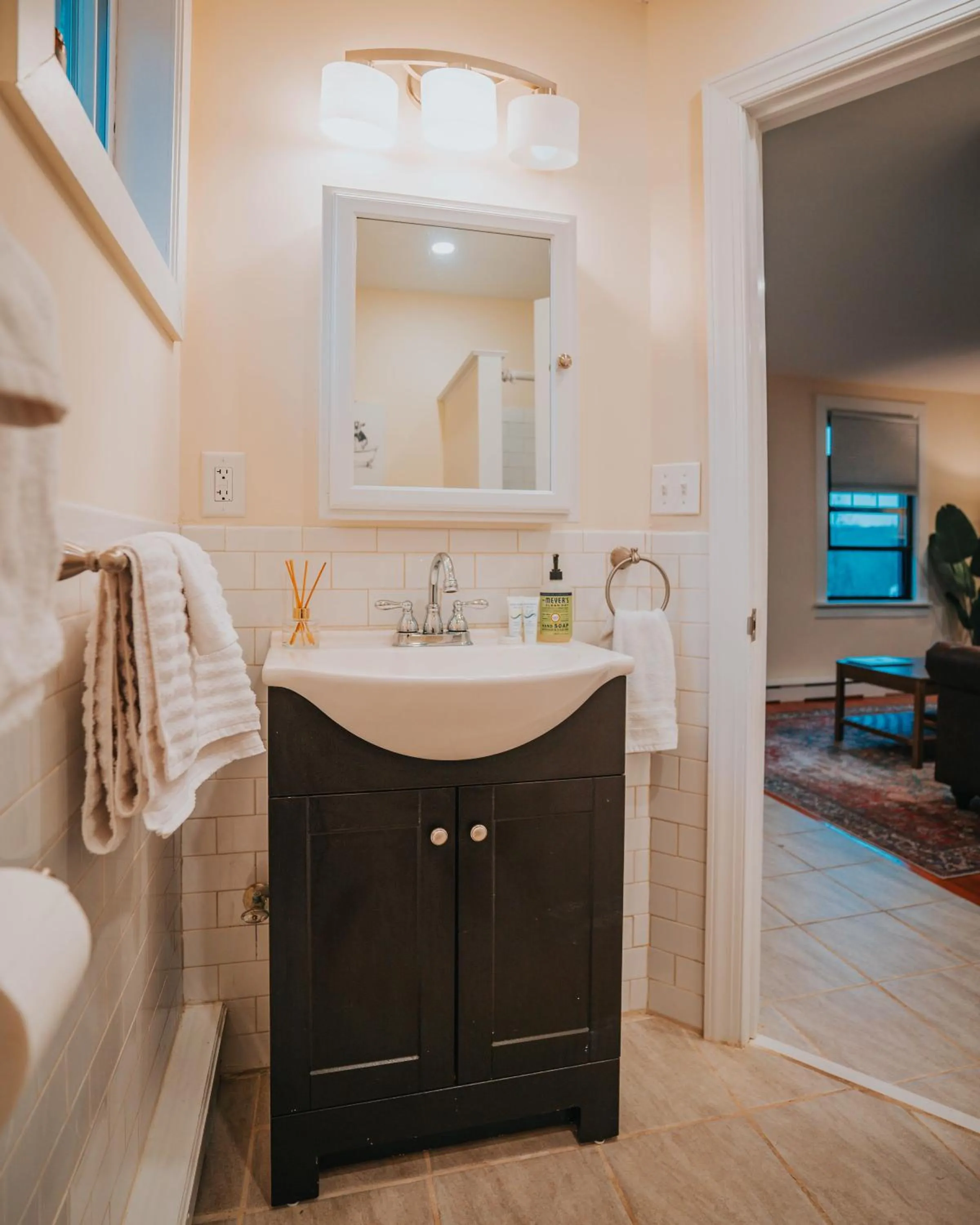 Bathroom in Willow Pond Motel