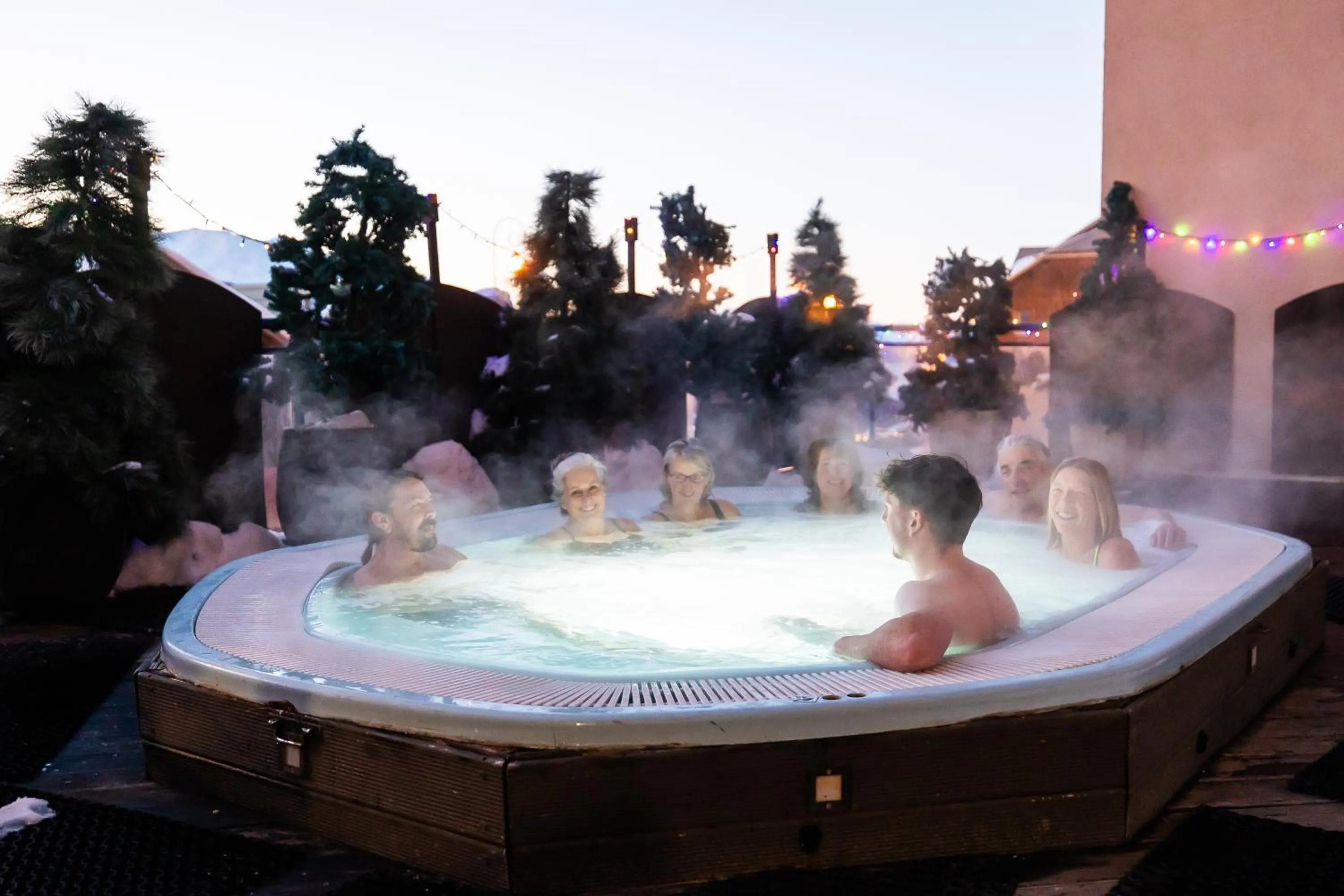 Hot Tub in Hotel l'Aigle