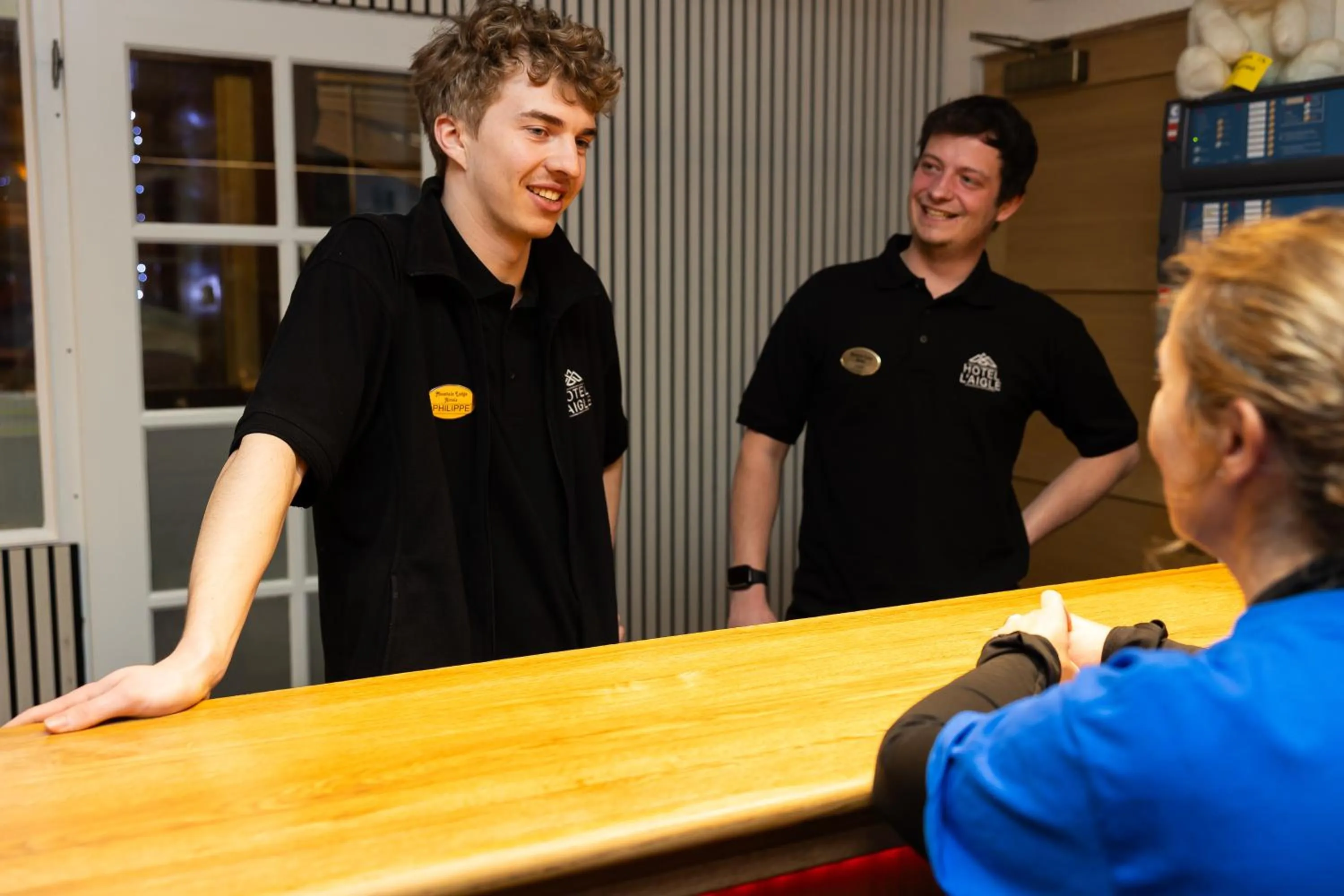 Lobby or reception in Hotel l'Aigle