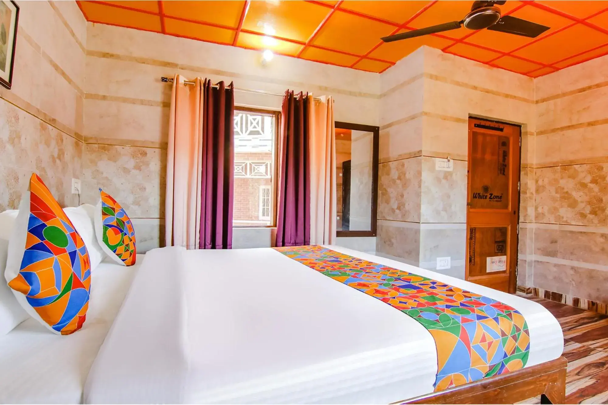 Bed in Royal Green Buds Bed in Royal Green Buds